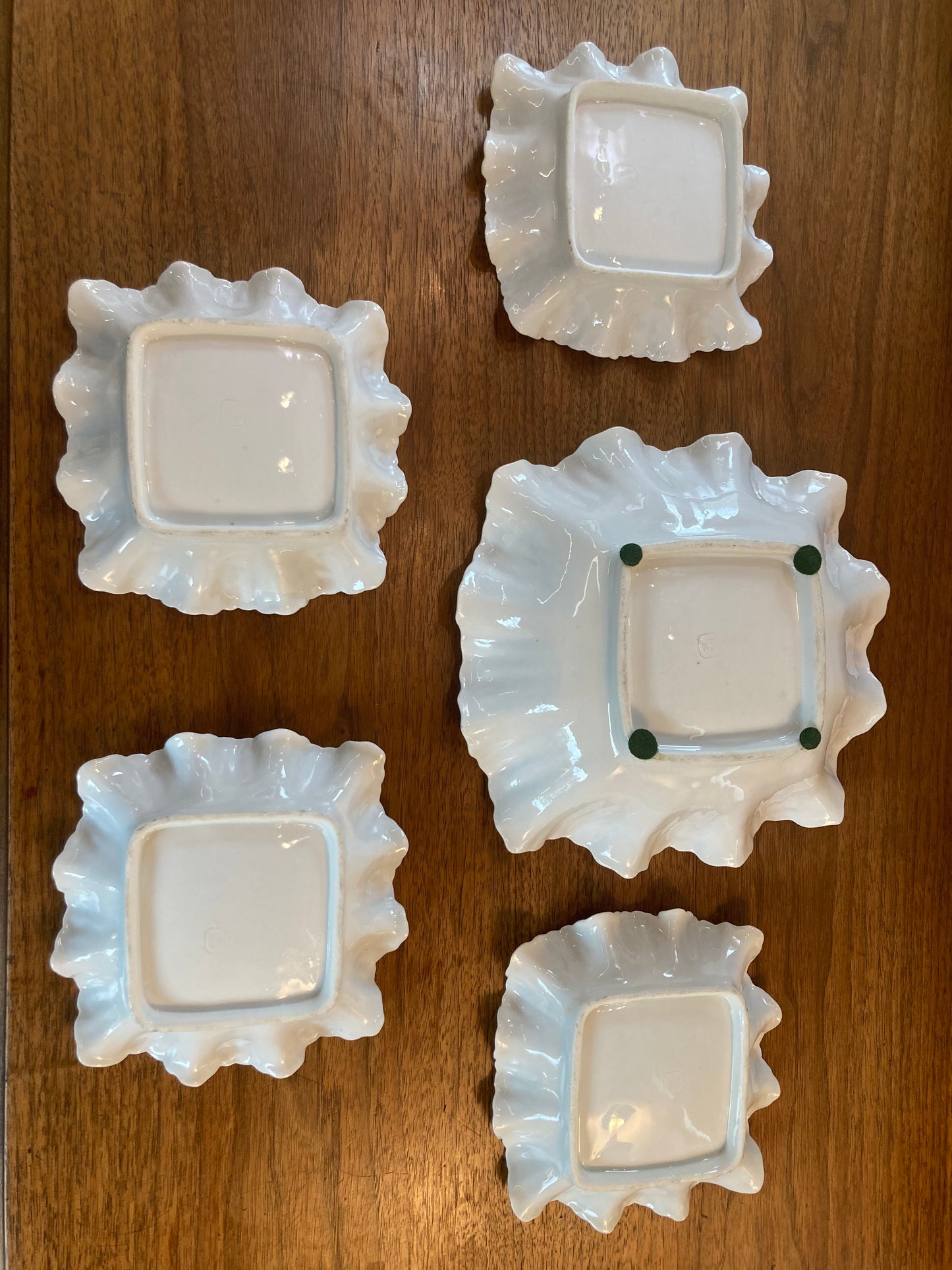 B.S.M. Vintage Bone China Serving Bowl W/Four Matching Small Bowls