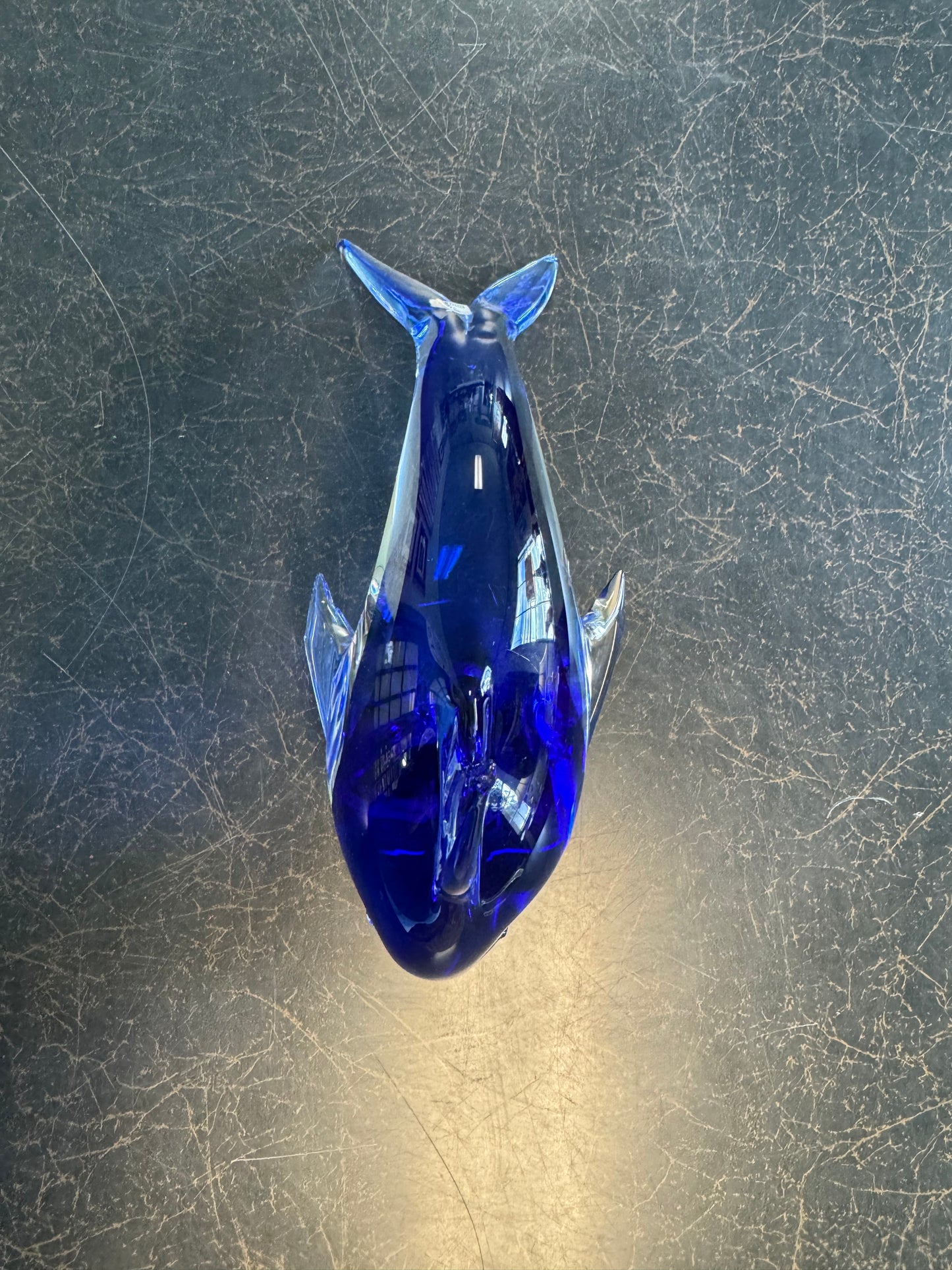 Large Art Glass Murano Dolphin