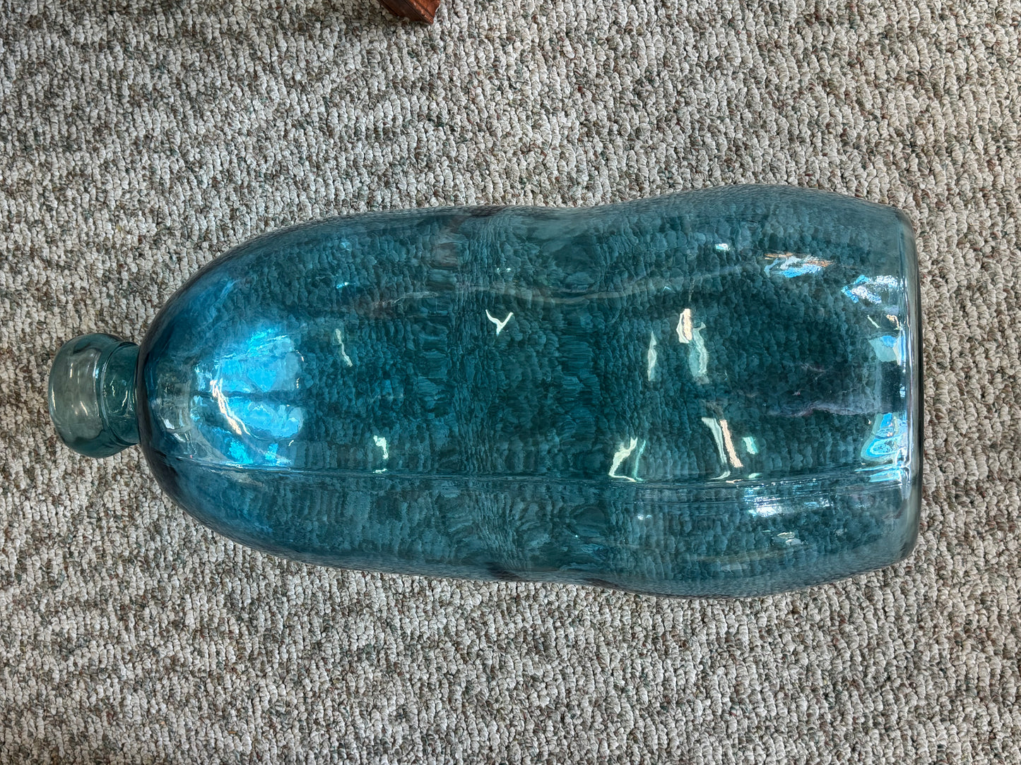 Large Tall Hand-Blown Glass Jar/Vase