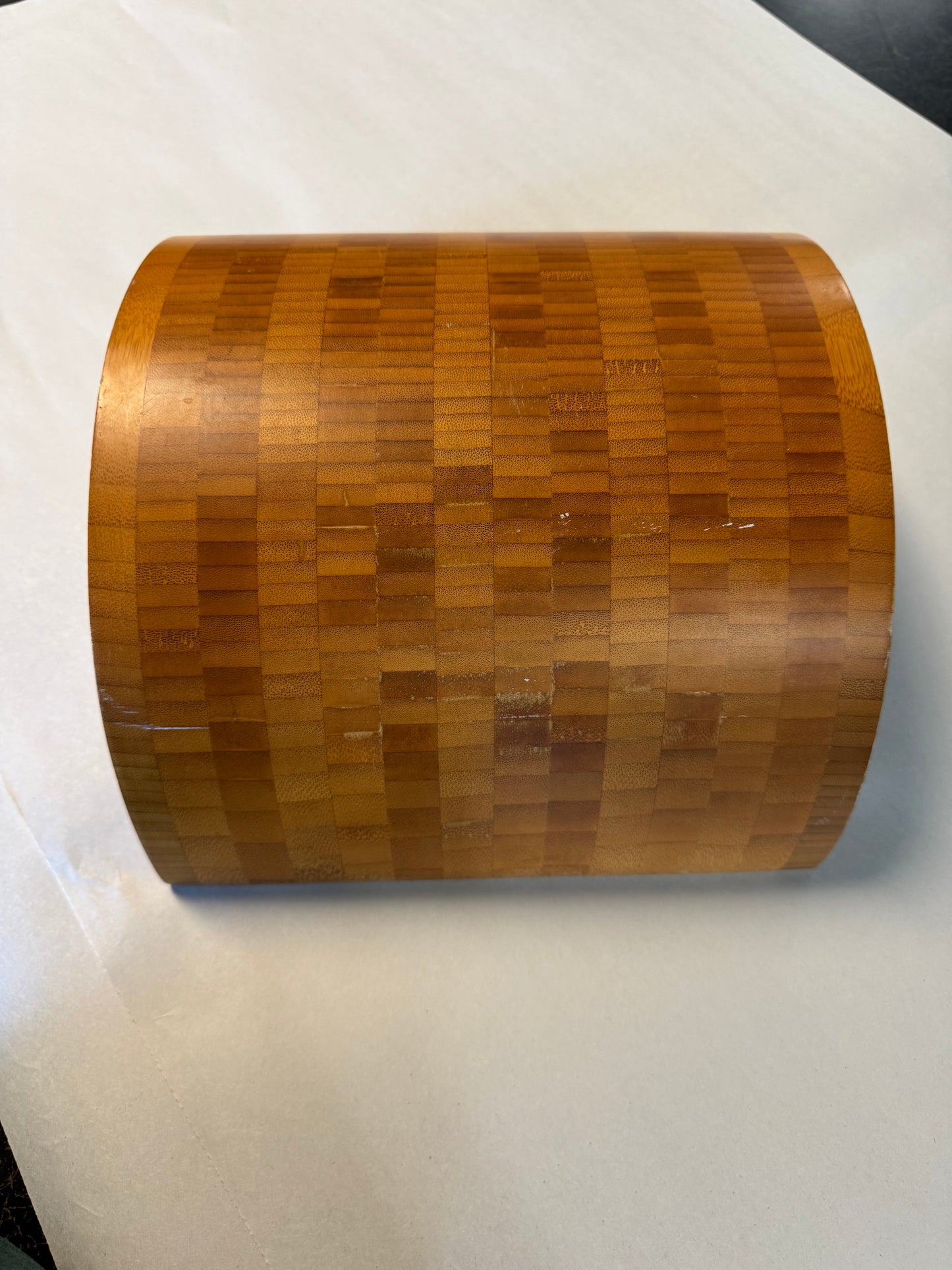 Modern Curved Bamboo Wine Rack