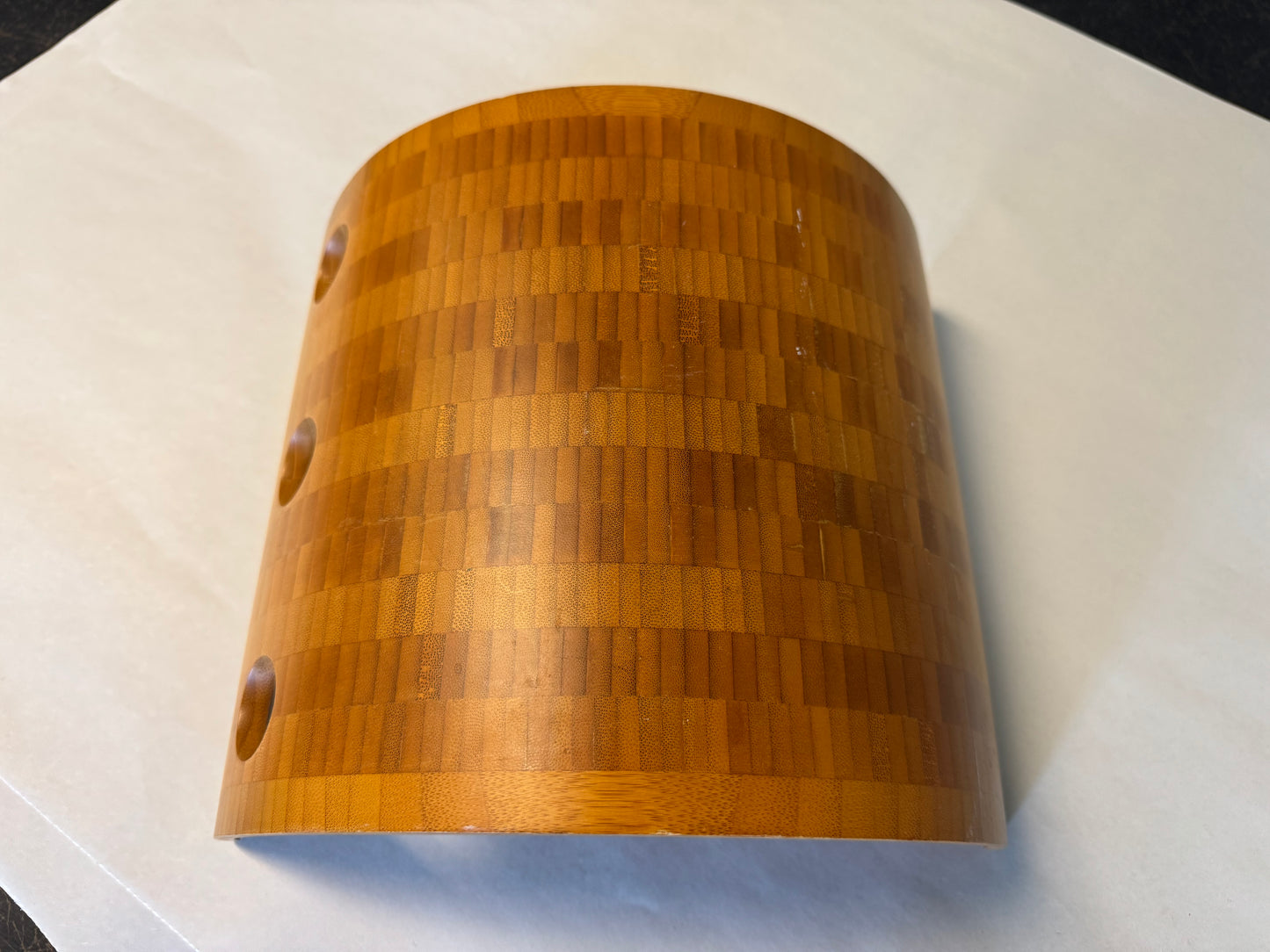 Modern Curved Bamboo Wine Rack