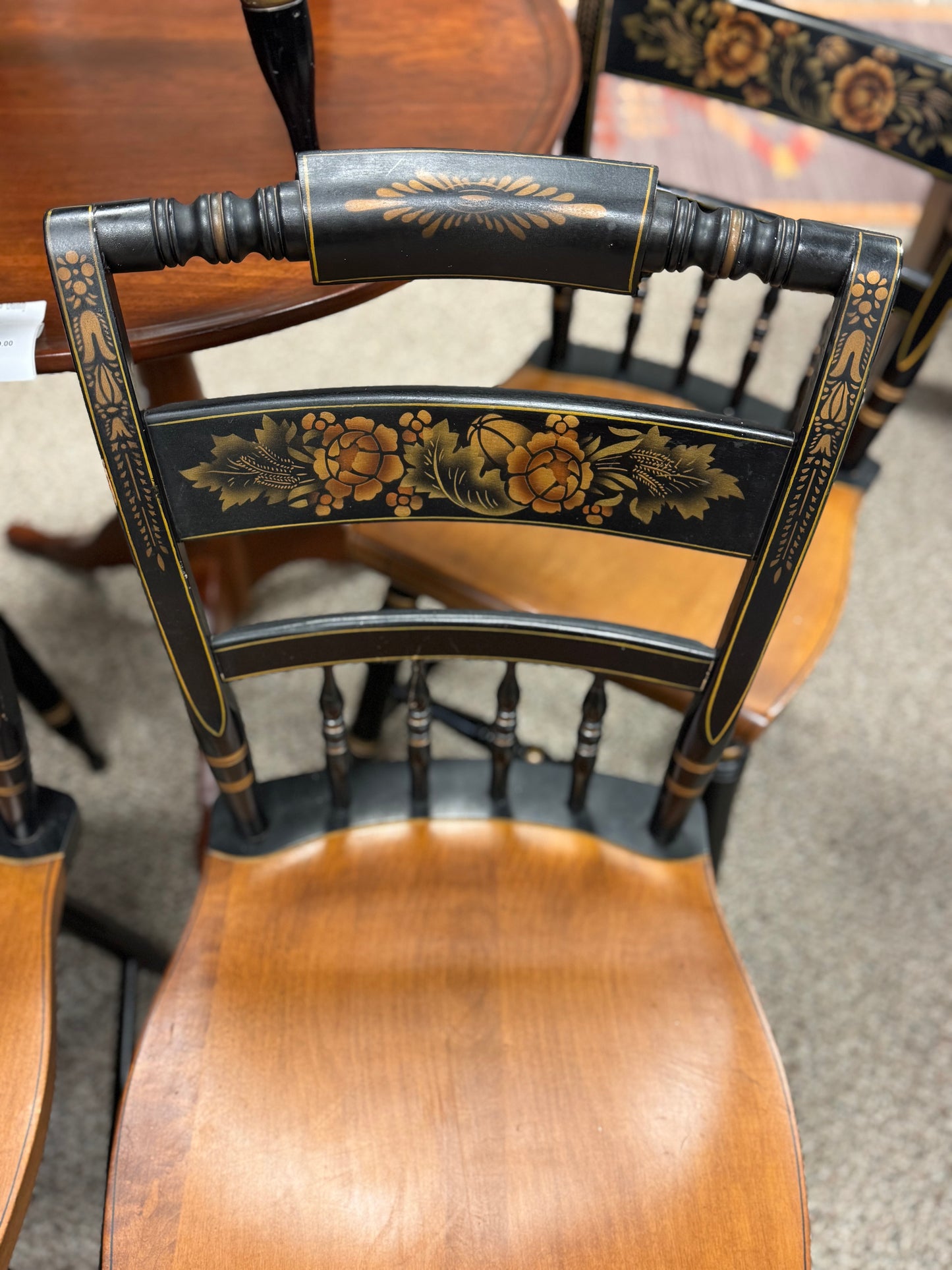 Black & Gold Hitchcock Chair