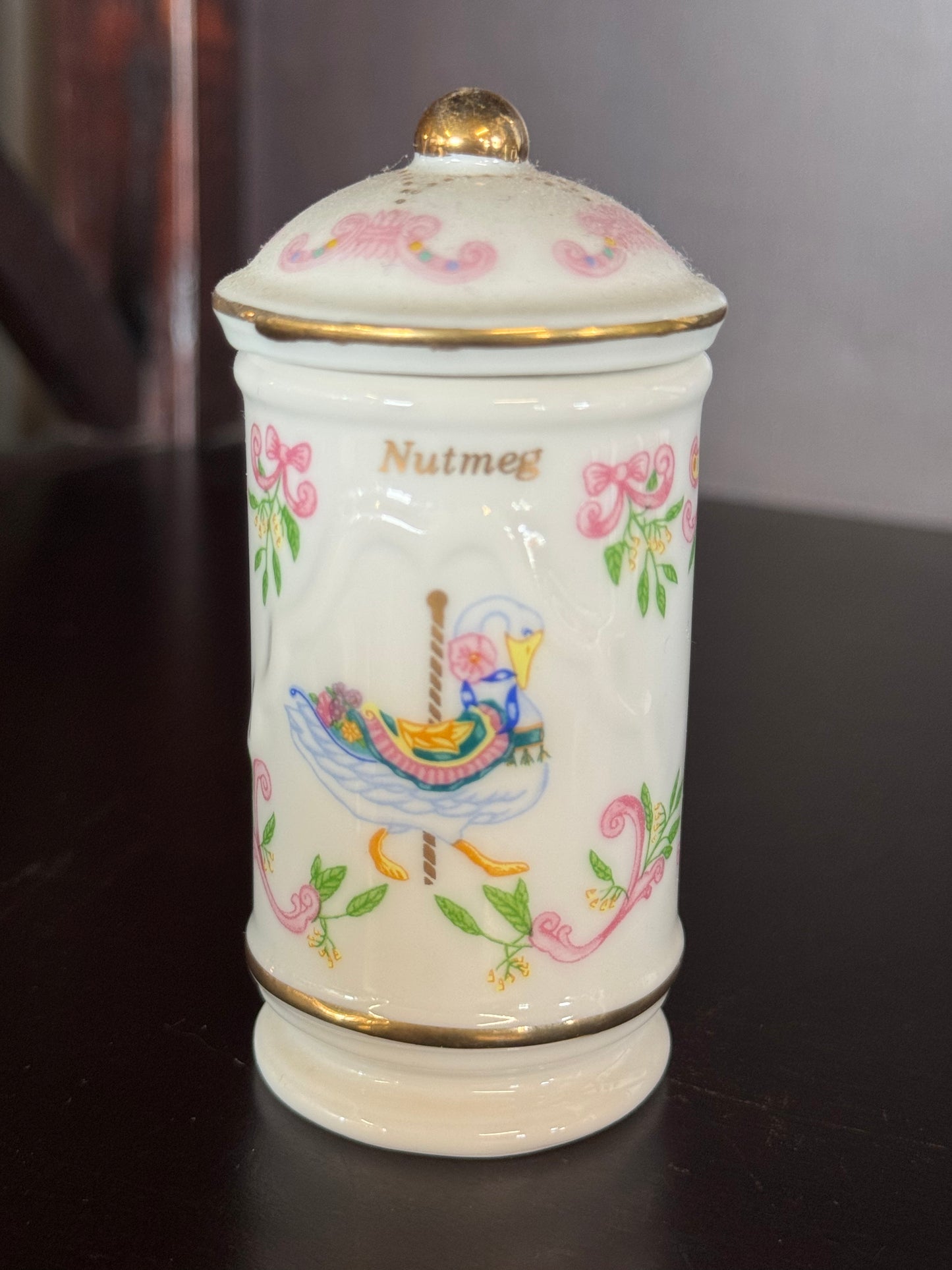 Set Of Ten Lenox Carousel Spice Jars