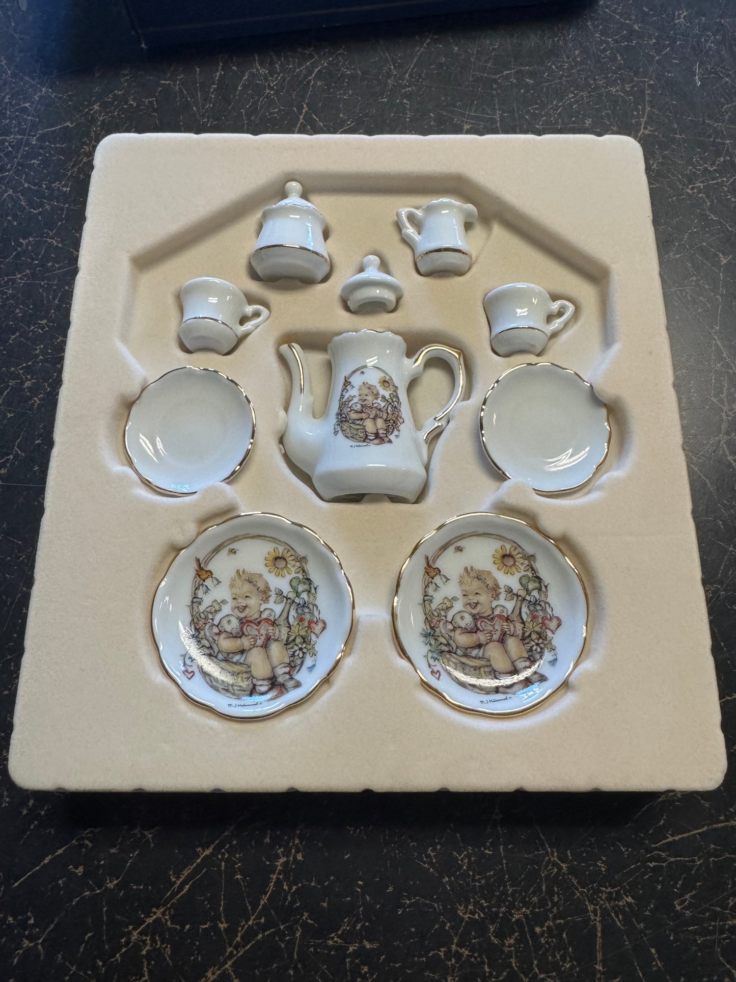 Mini Hummel Tea Set NIB