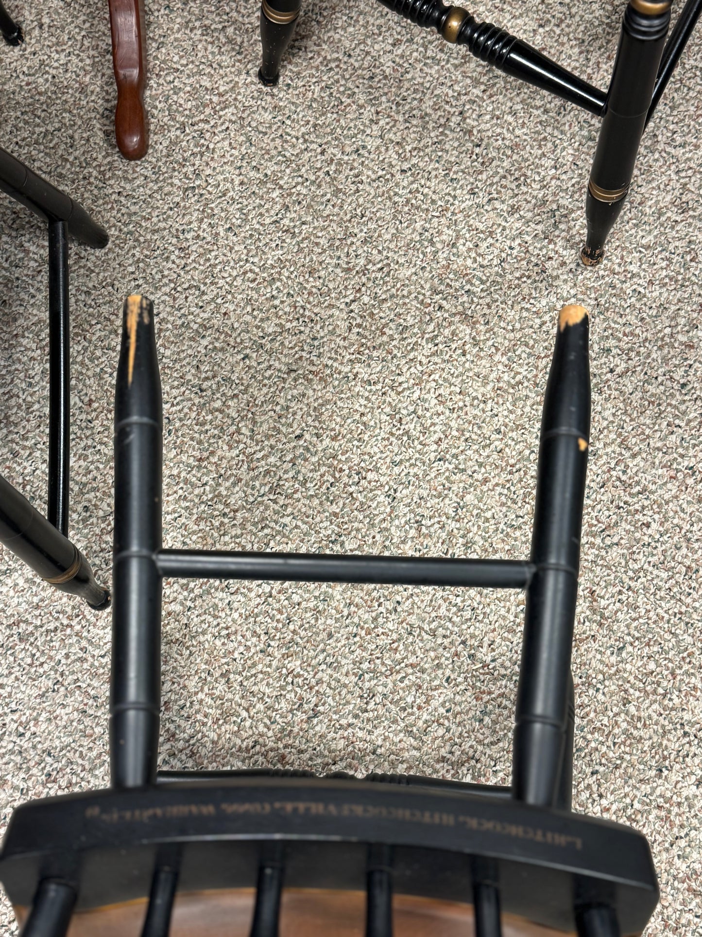 Black & Gold Hitchcock Chair