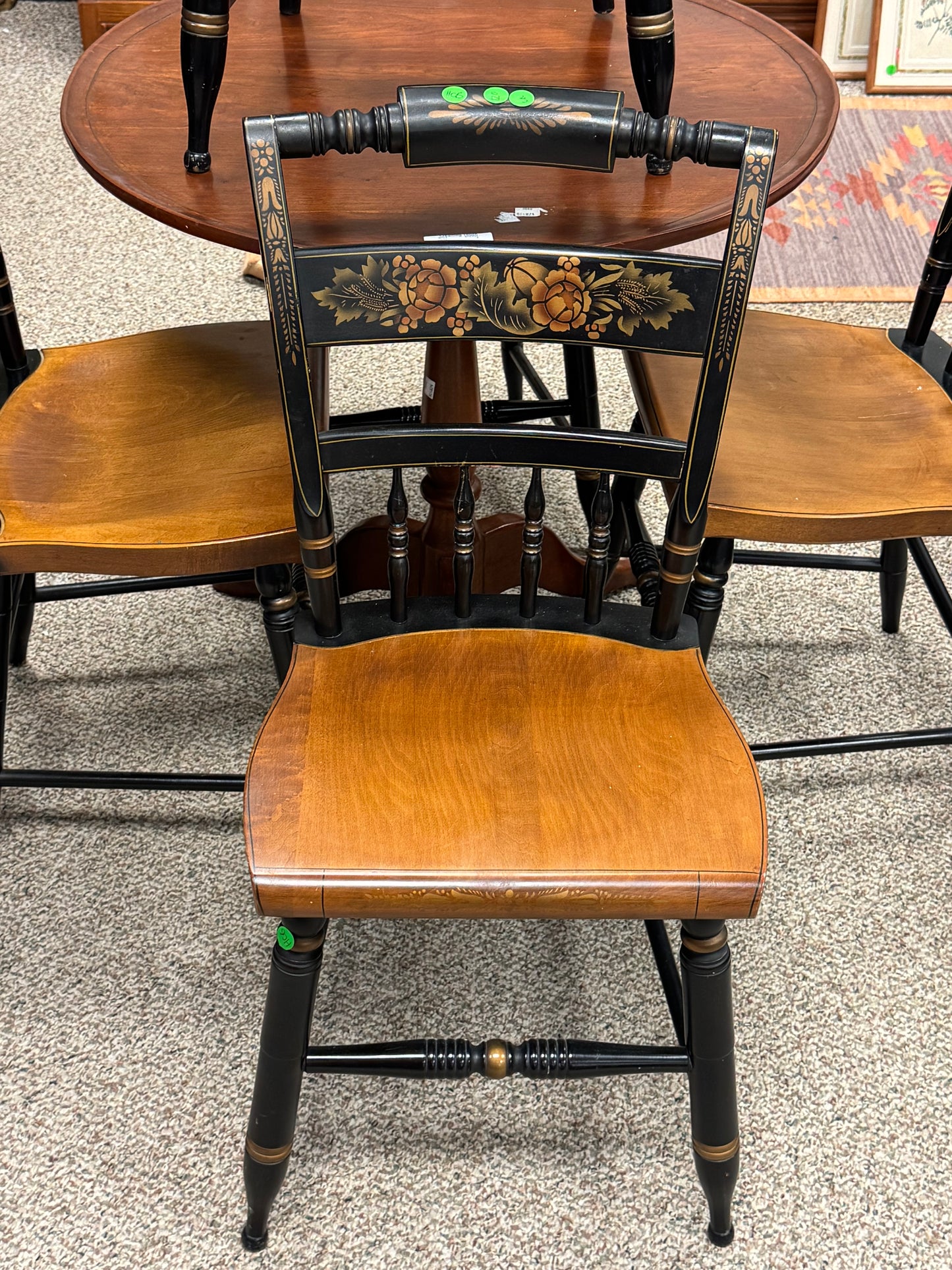 Black & Gold Hitchcock Chair