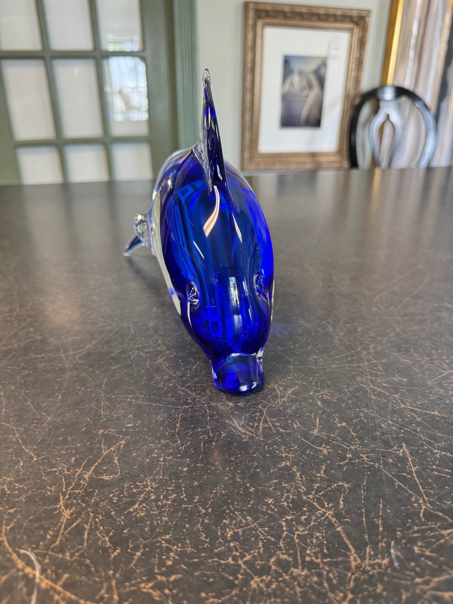 Large Art Glass Murano Dolphin