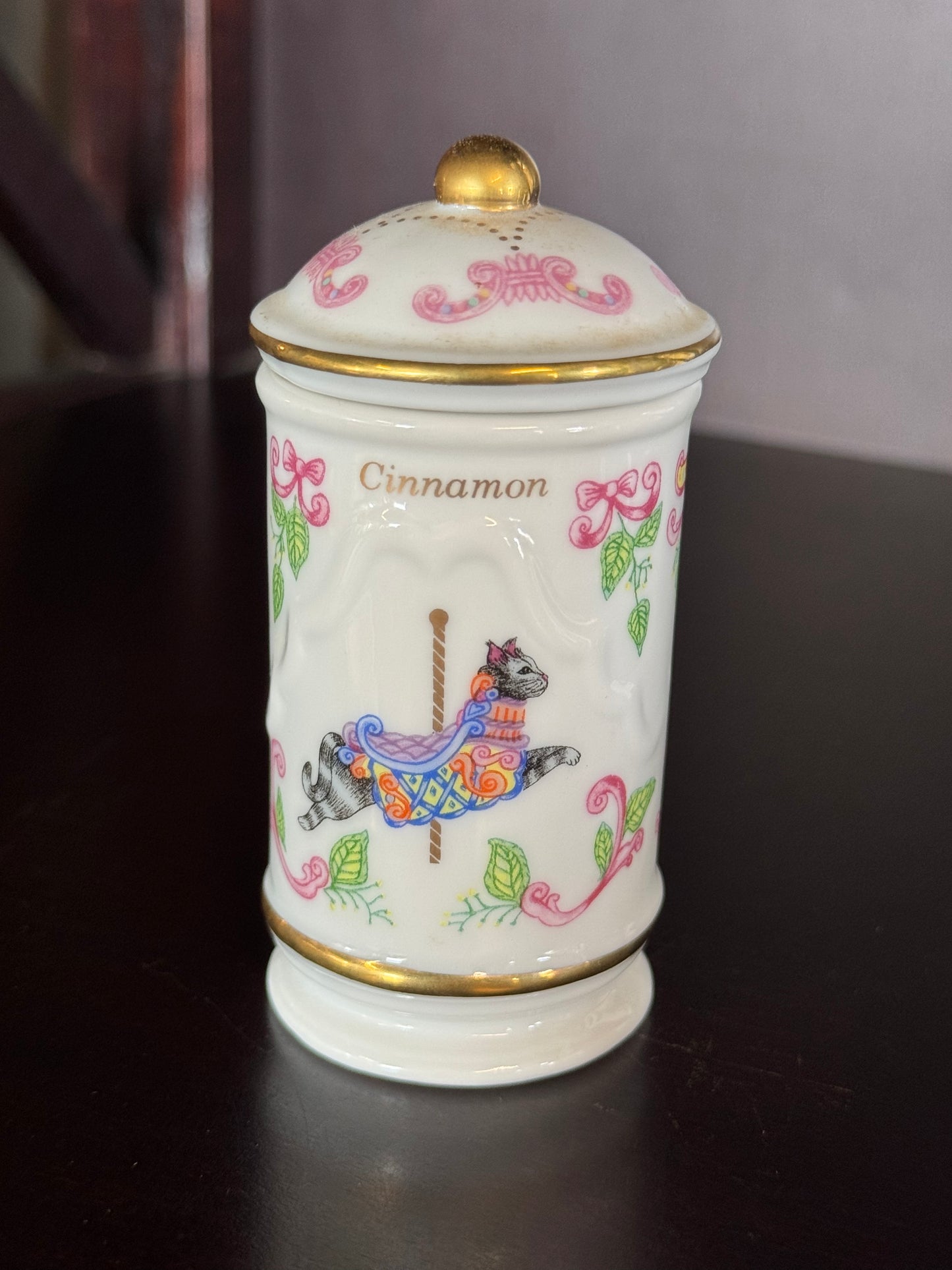 Set Of Ten Lenox Carousel Spice Jars