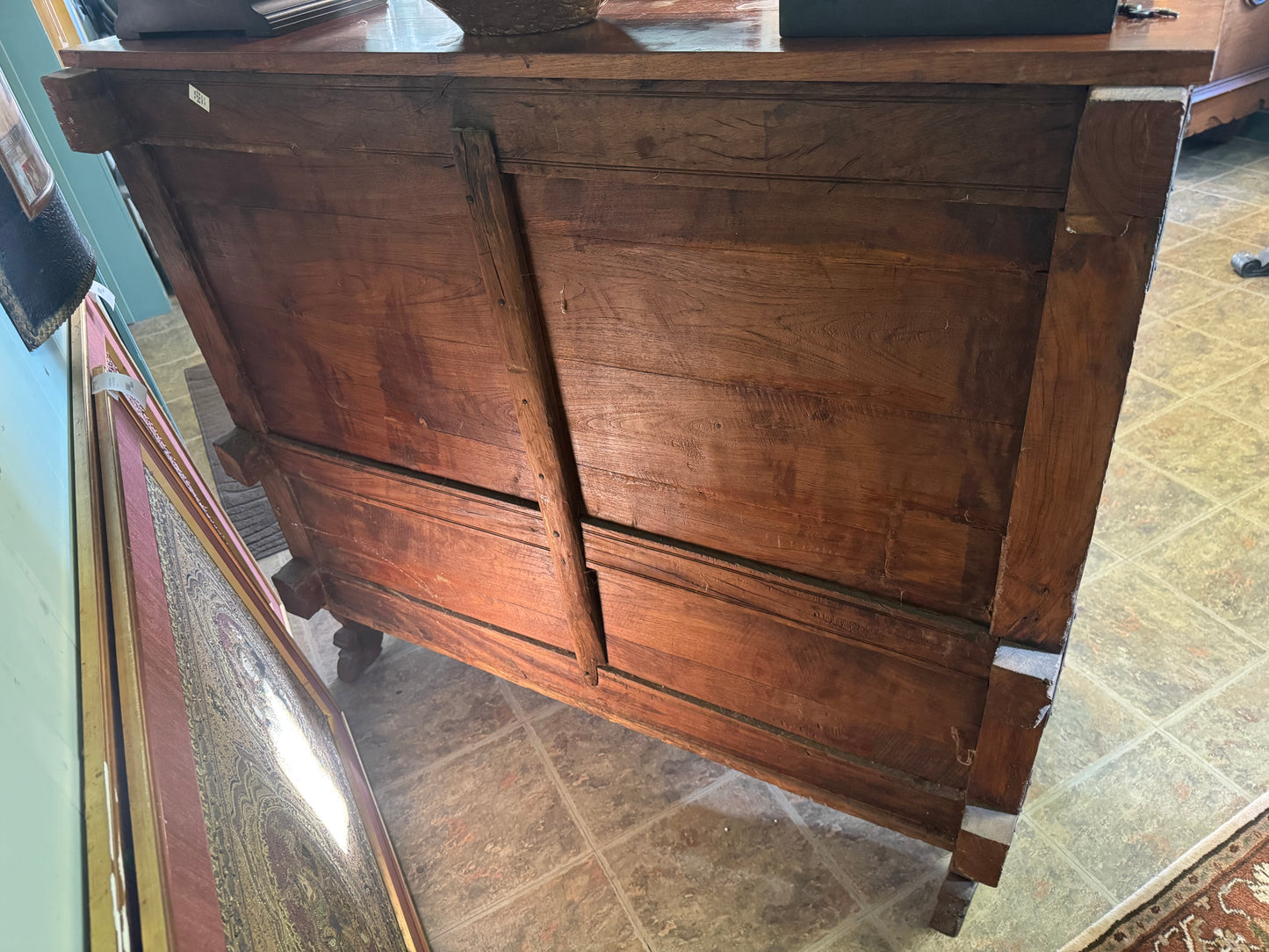 Finely Carved Antique Indian Wedding Chest