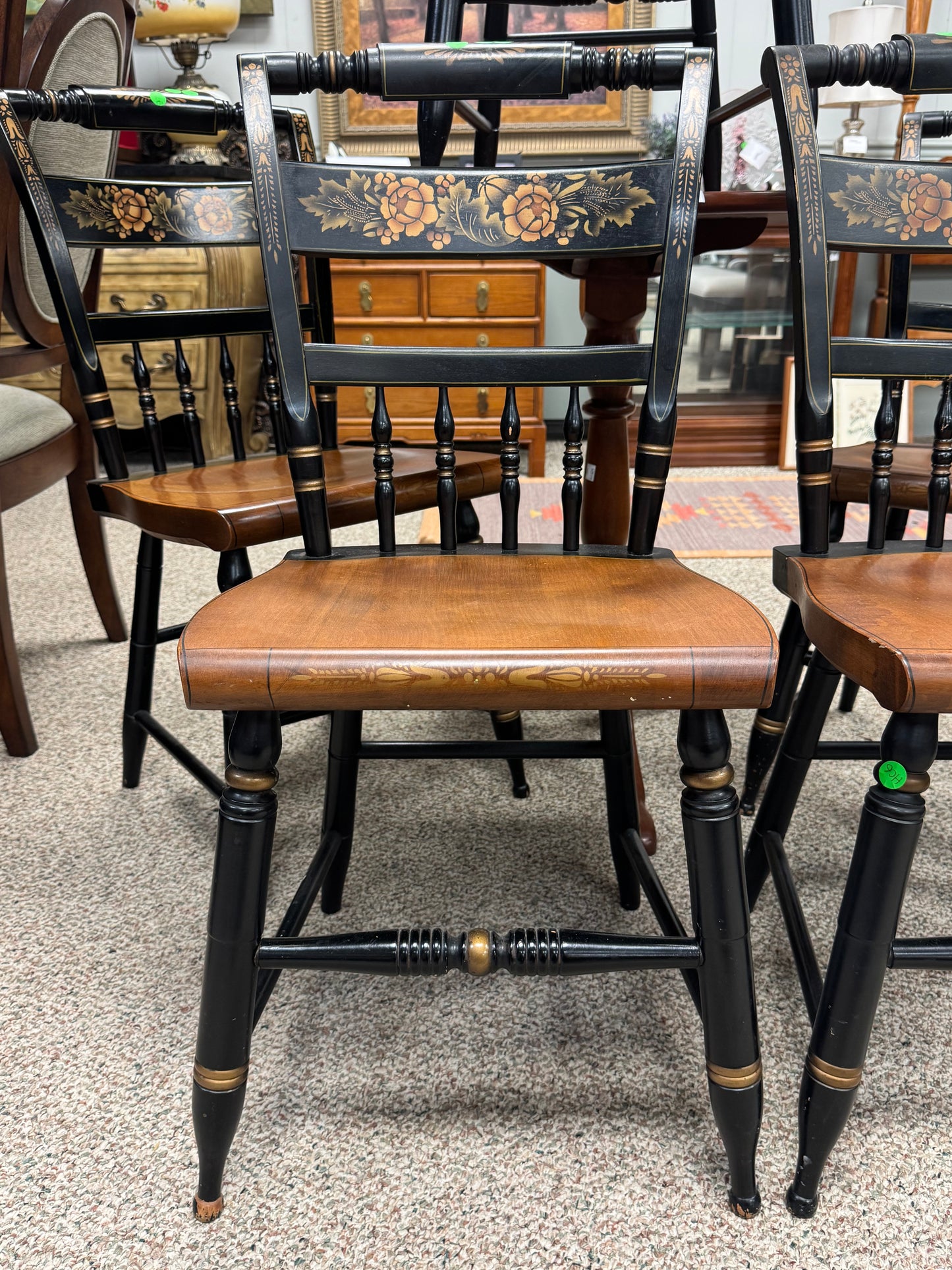 Black & Gold Hitchcock Chair