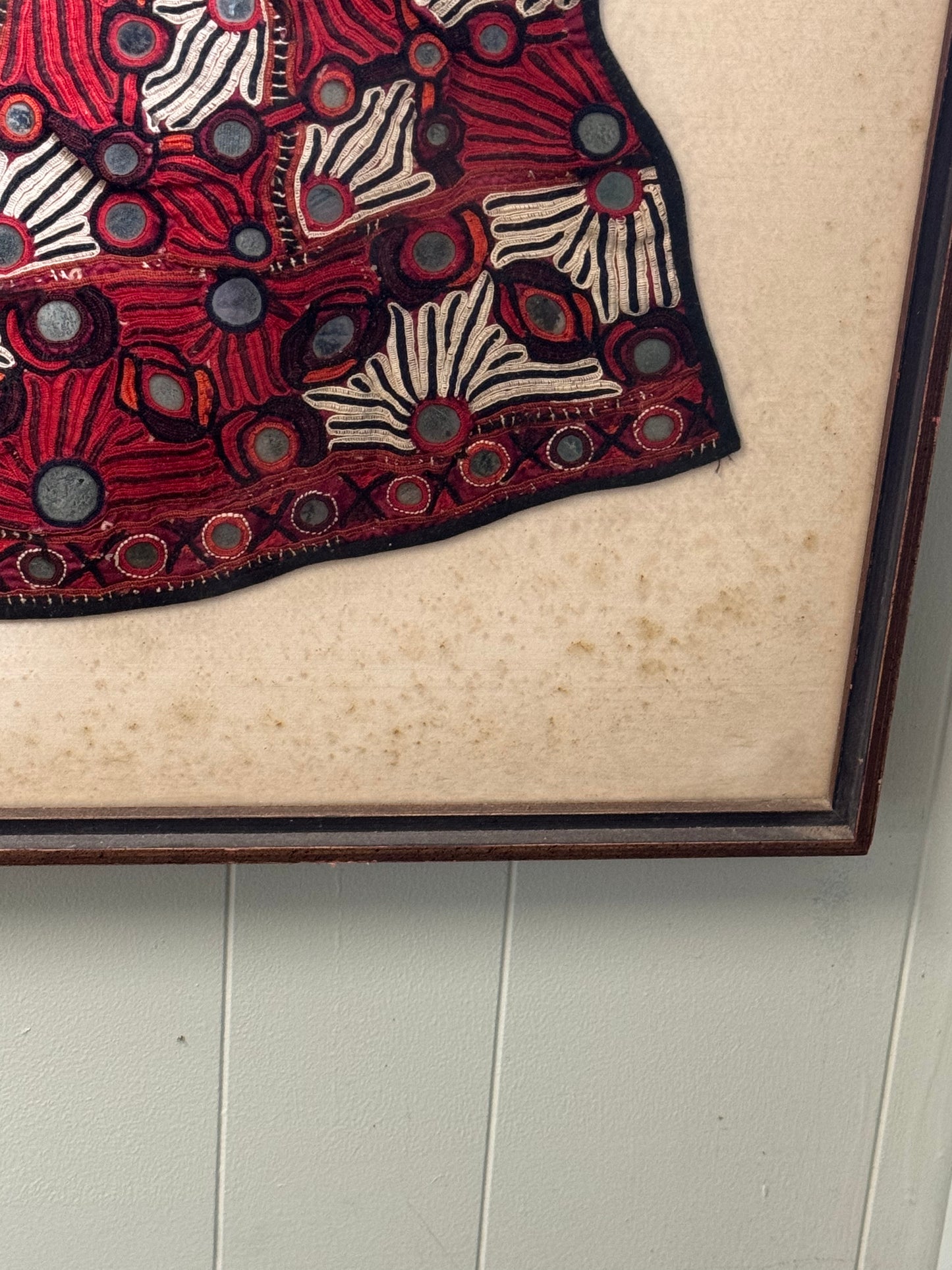 Framed Traditional Baluchi Embroidery From Pakistan