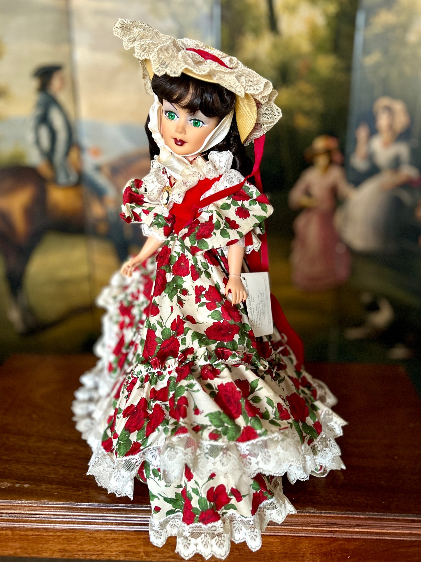 Madame Alexander Doll, Limited Edition Scarlett O'Hara "Gone with the Wind" Rose Picnic Dress, 21", 15070