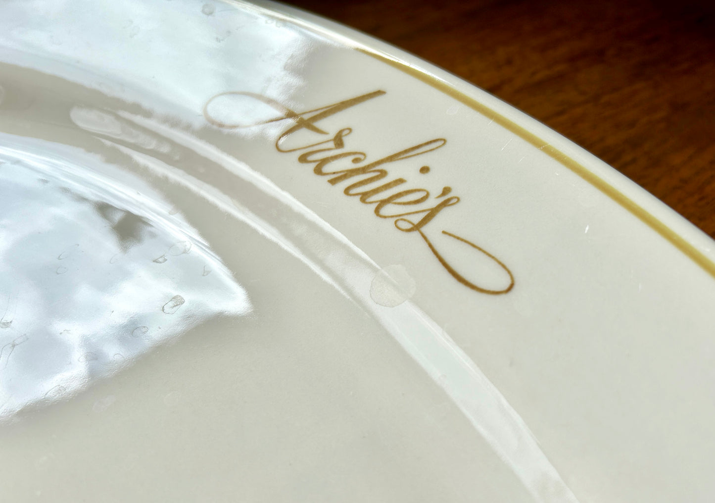 Archie's Lobster House Platter, of Roanoke, VA Mid Century Seafood Restaurant Ware