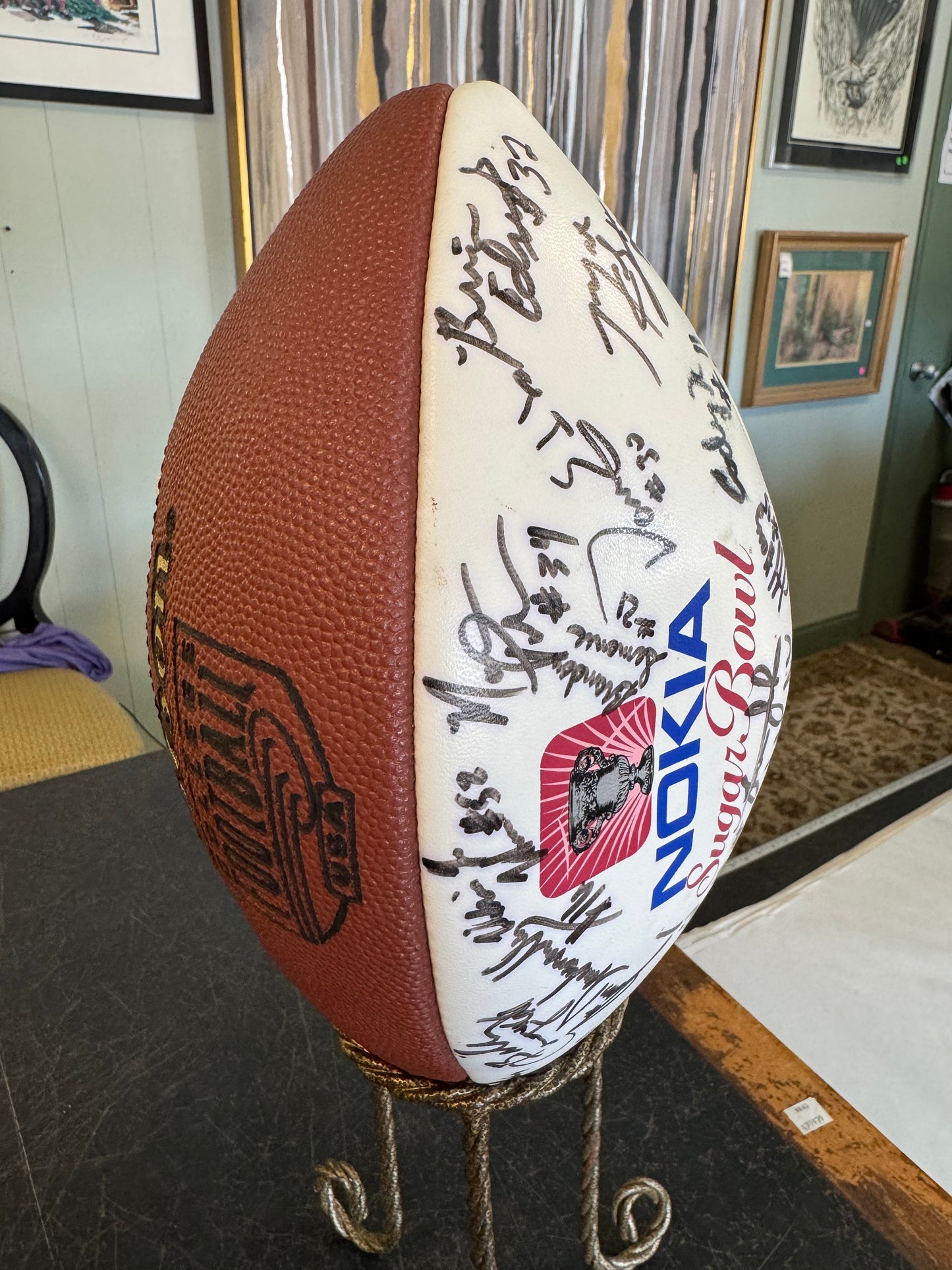 NOKIA 1995  Super Bowl Football Signed