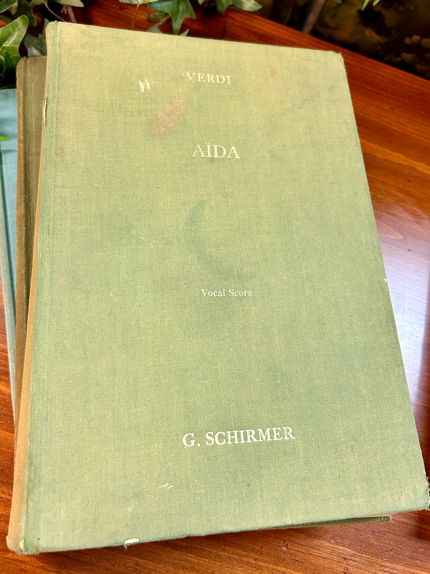 1960s G Schirmer Opera Score Music Books Set of 6 Seville, Figaro, Aida, Boheme