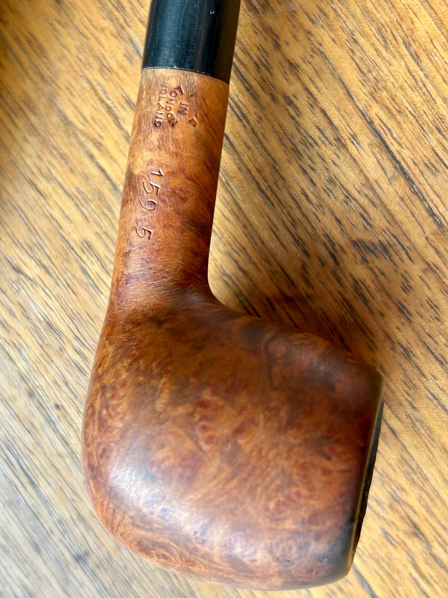 Beautiful, Vintage Pipe Collection w Walnut Decatur Pipe Stand, Walnut, Briar, Meerschaum, Made in England, US, Israel