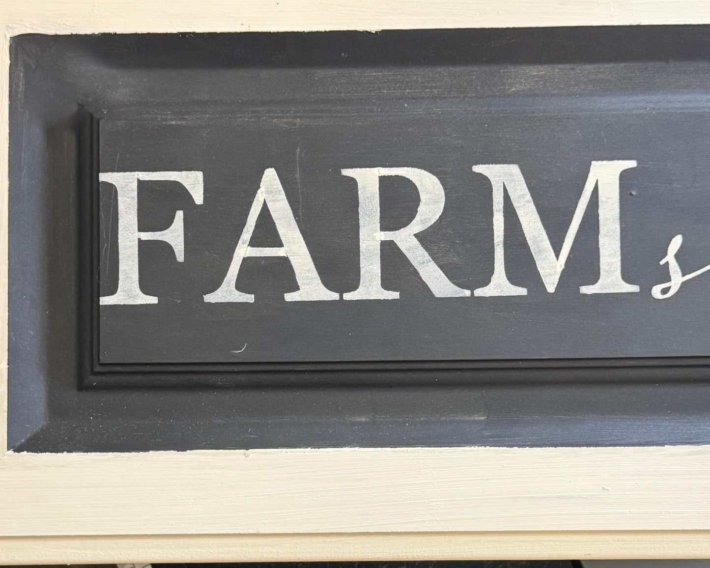 "Farm Sweet Farm" Rustic Wall Sign