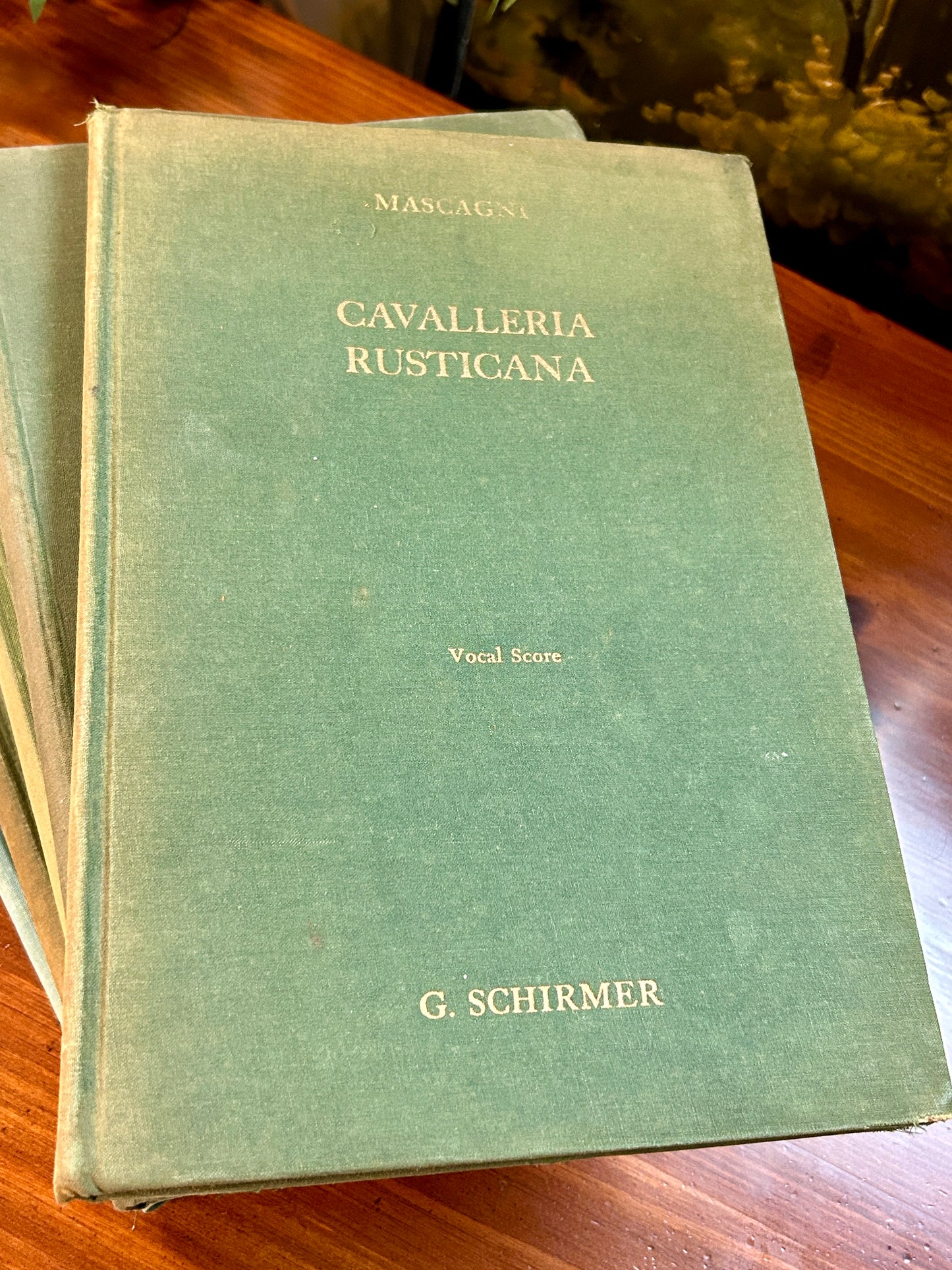 1960s G Schirmer Opera Score Music Books Set of 6 Seville, Figaro, Aida, Boheme