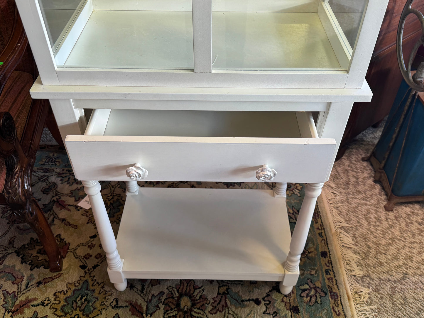 White Terrarium Table