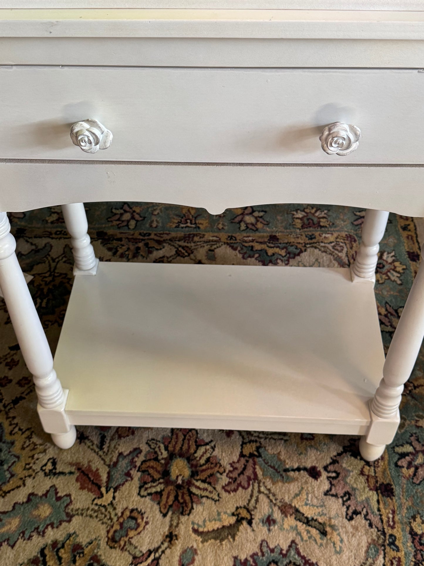 White Terrarium Table