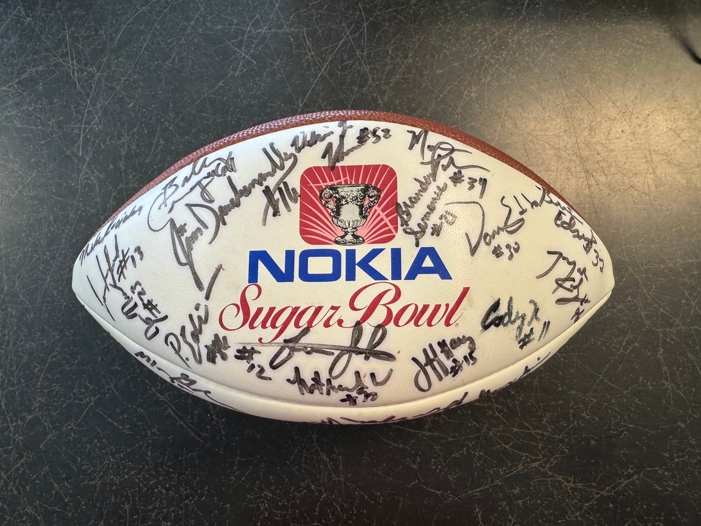 NOKIA 1995  Super Bowl Football Signed