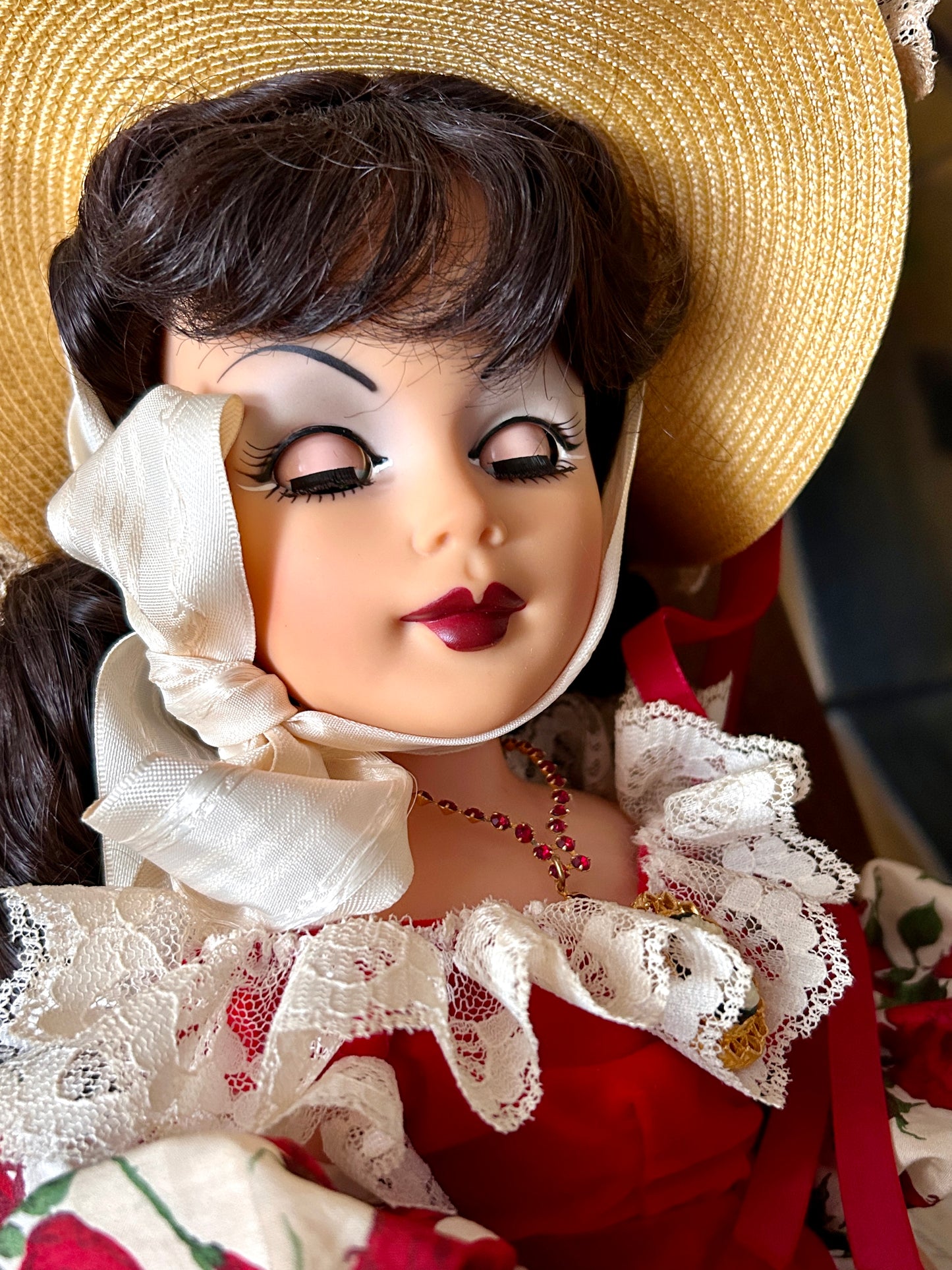 Madame Alexander Doll, Limited Edition Scarlett O'Hara "Gone with the Wind" Rose Picnic Dress, 21", 15070