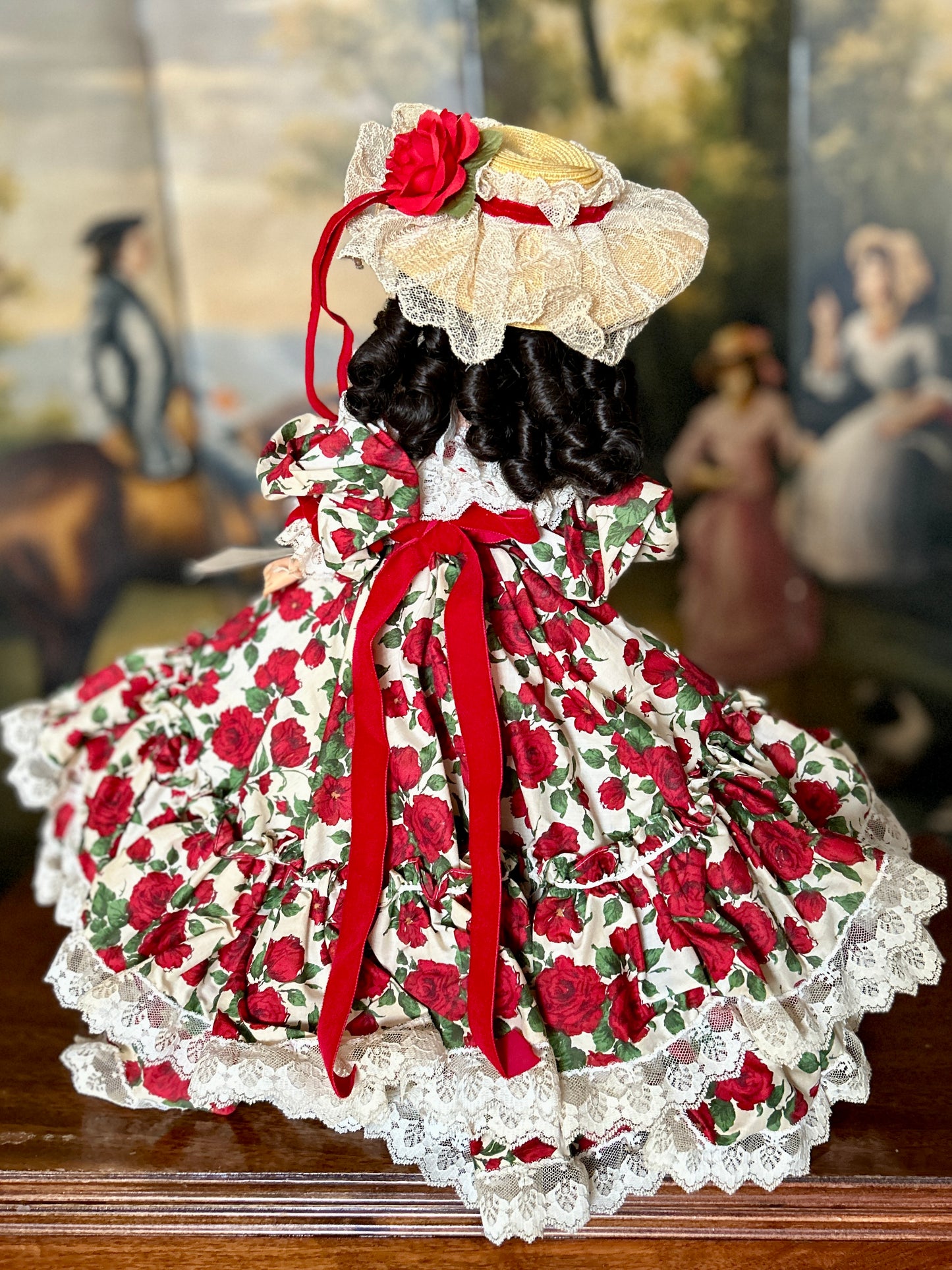 Madame Alexander Doll, Limited Edition Scarlett O'Hara "Gone with the Wind" Rose Picnic Dress, 21", 15070