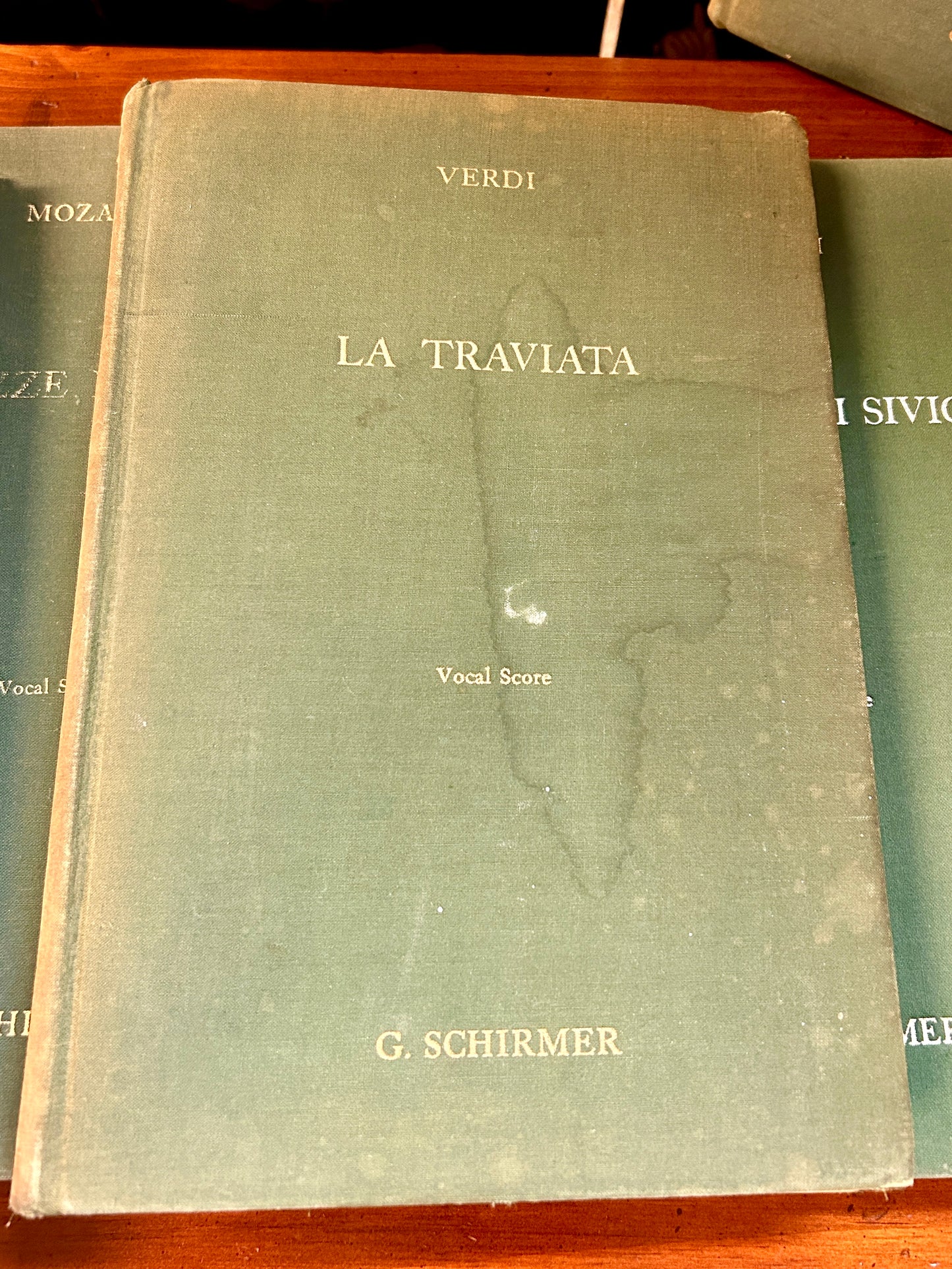 1960s G Schirmer Opera Score Music Books Set of 6 Seville, Figaro, Aida, Boheme