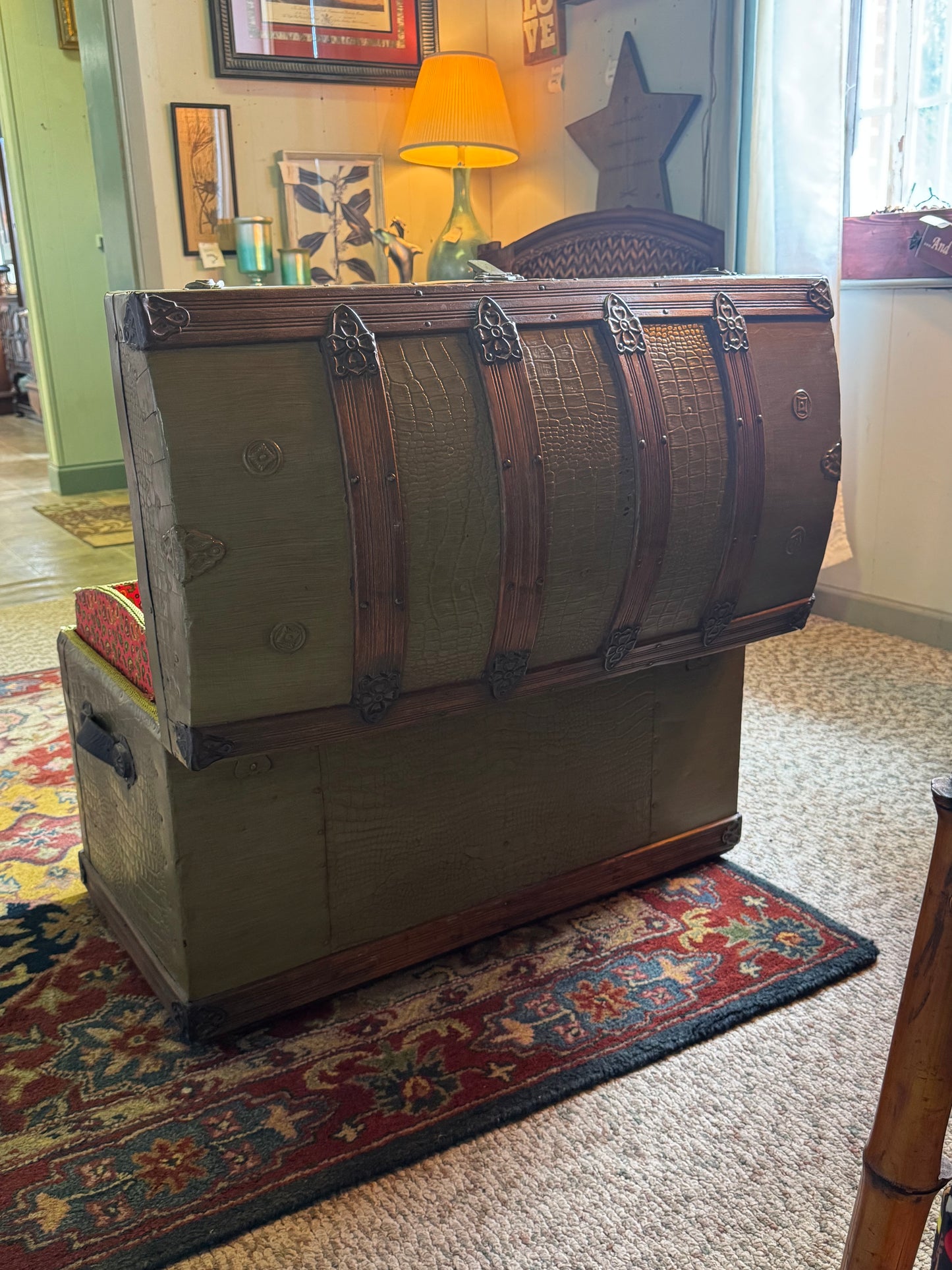 Antique Steamer Trunk