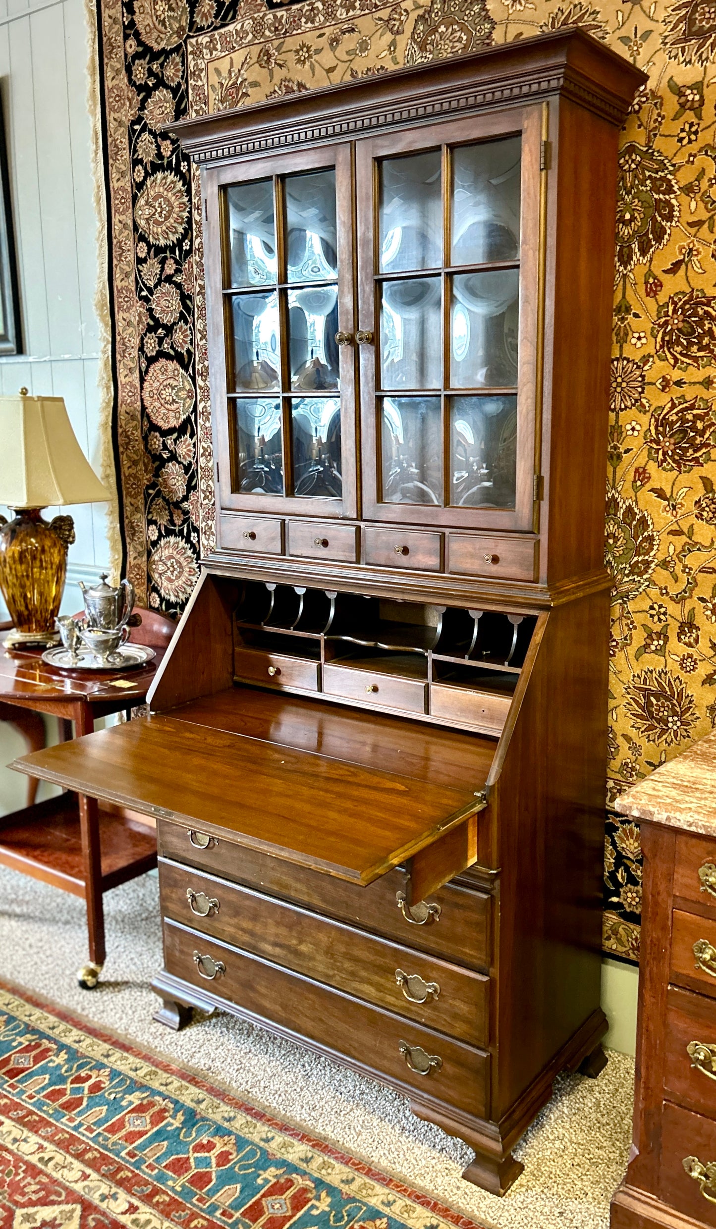 Pennsylvania House Secretary Desk, 79" Tall, Solid Wood