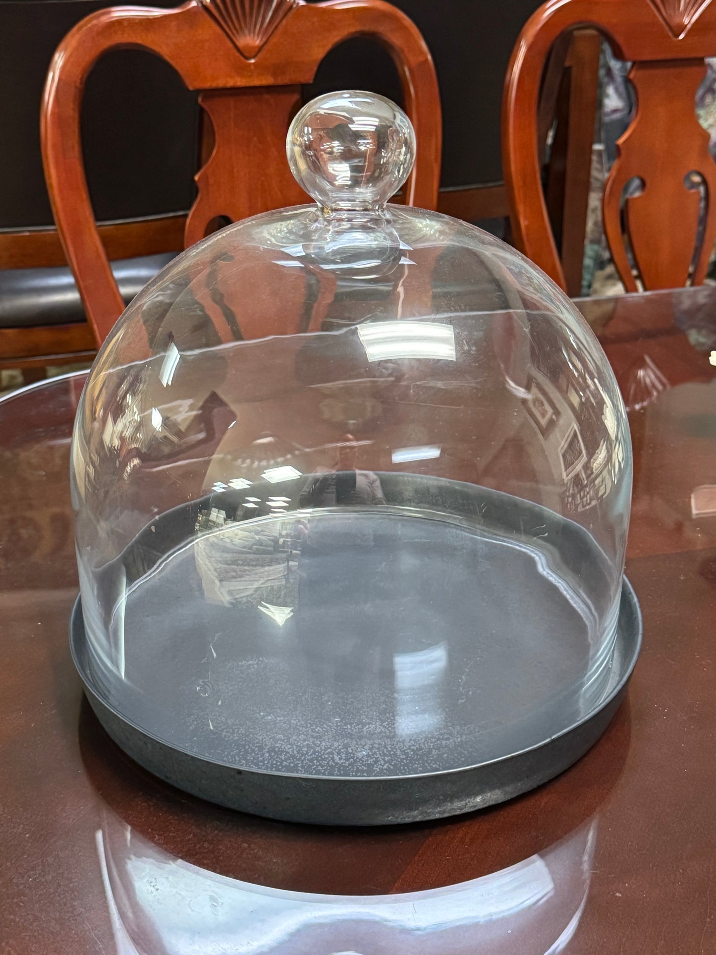 Crate & Barrel Cake Dome & Platter