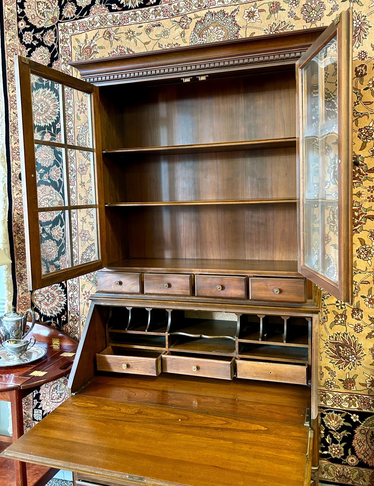 Pennsylvania House Secretary Desk, 79" Tall, Solid Wood