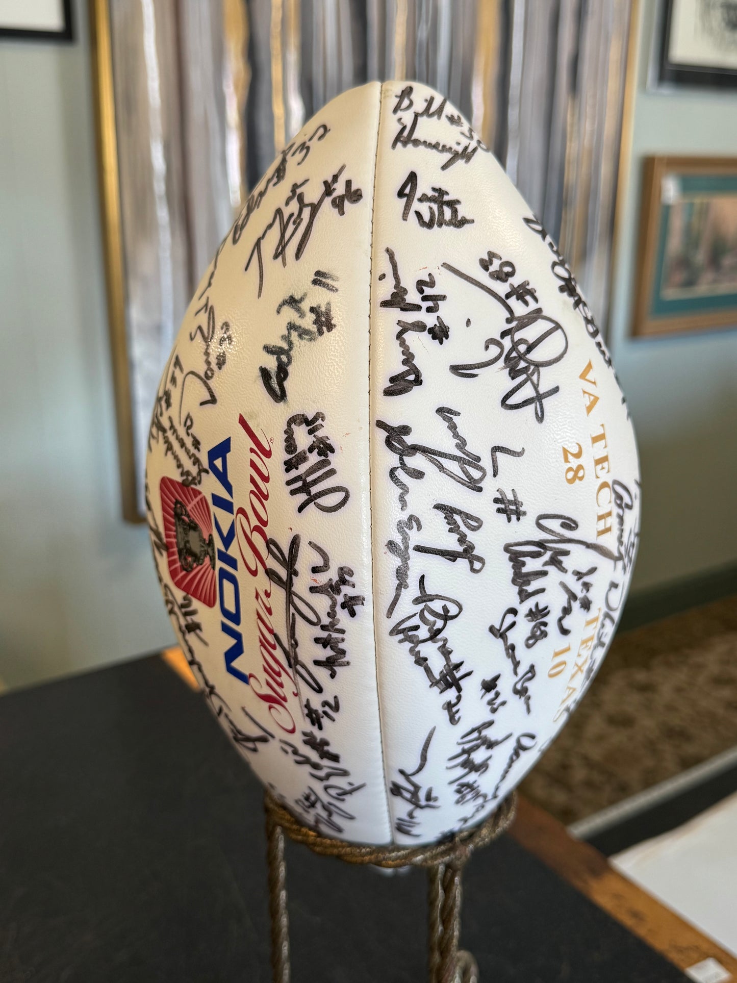 NOKIA 1995  Super Bowl Football Signed