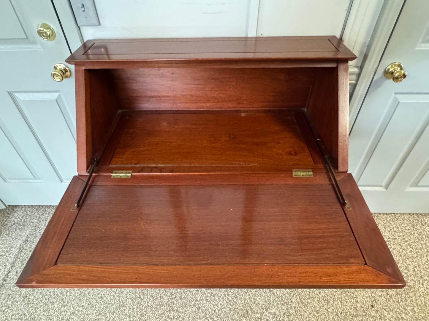 Solid Wood Oriental Design Secretary Desk