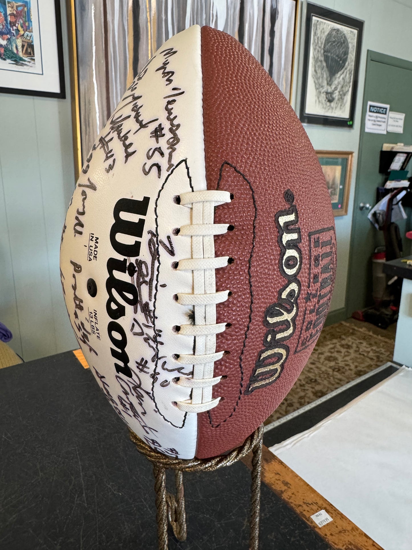 NOKIA 1995  Super Bowl Football Signed