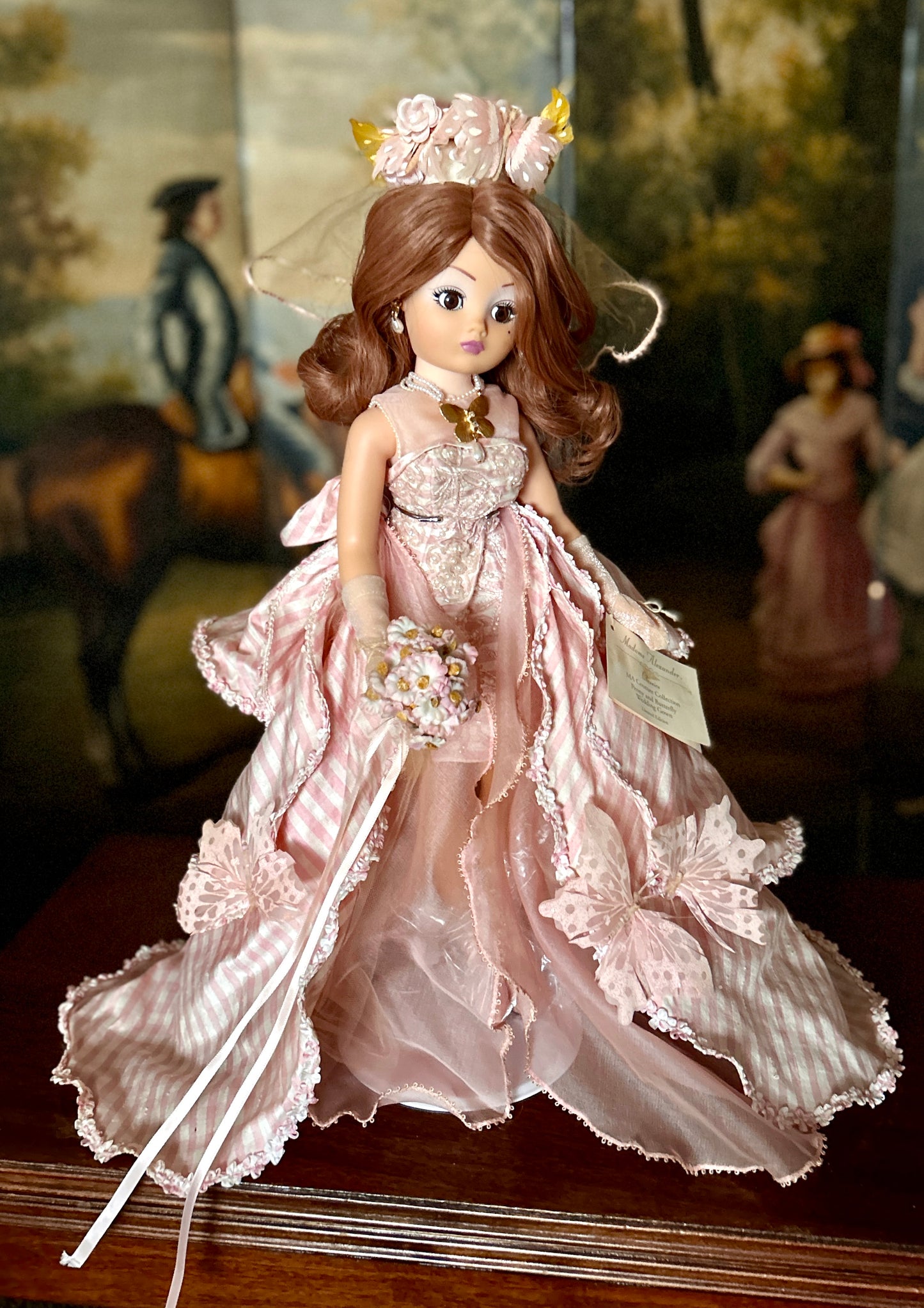 Couture Collection, Madame Alexander Doll, Limited Edition "Cissy" Peony & Butterfly Wedding Gown, 20" Tall Bride, Poseable