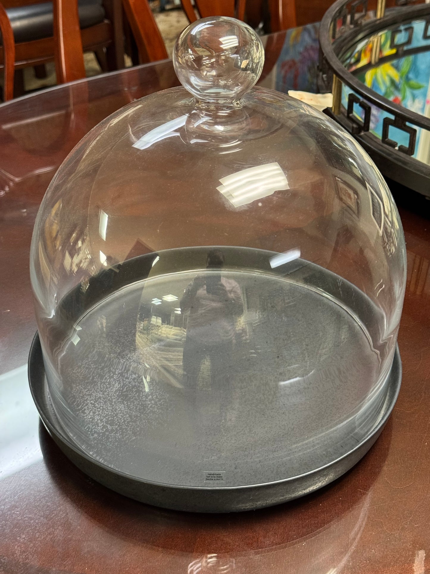 Crate & Barrel Cake Dome & Platter
