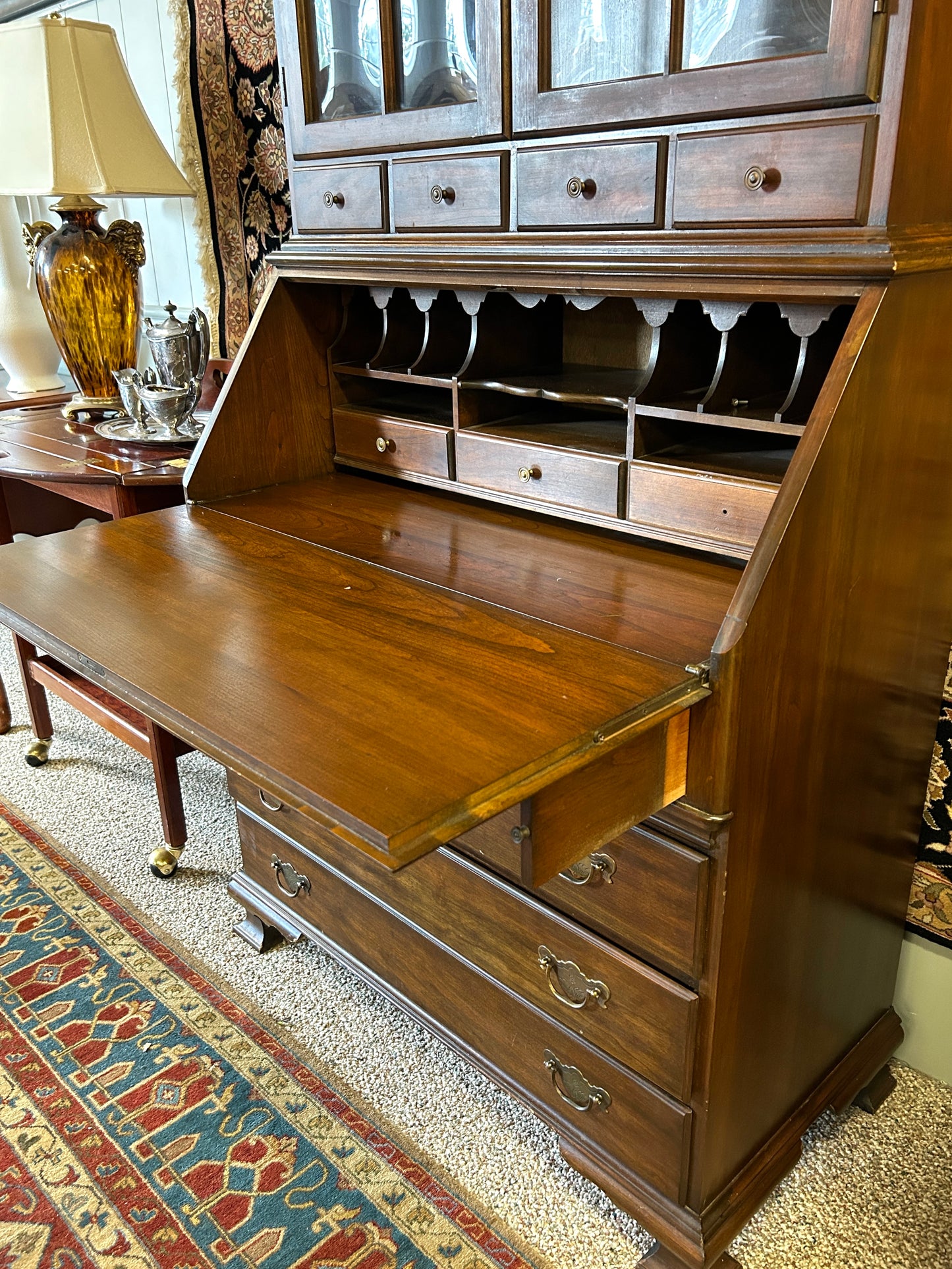 Pennsylvania House Secretary Desk, 79" Tall, Solid Wood