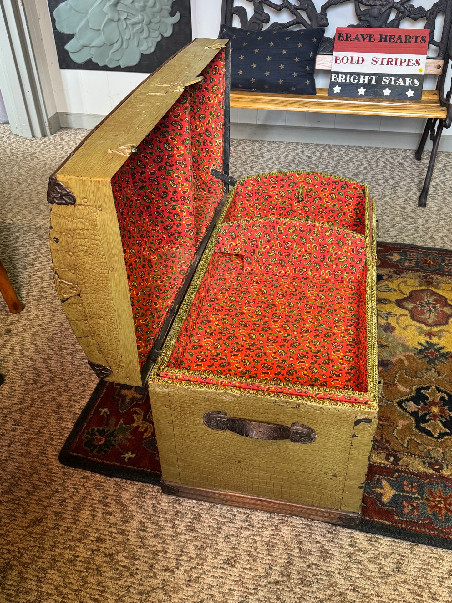 Antique Steamer Trunk