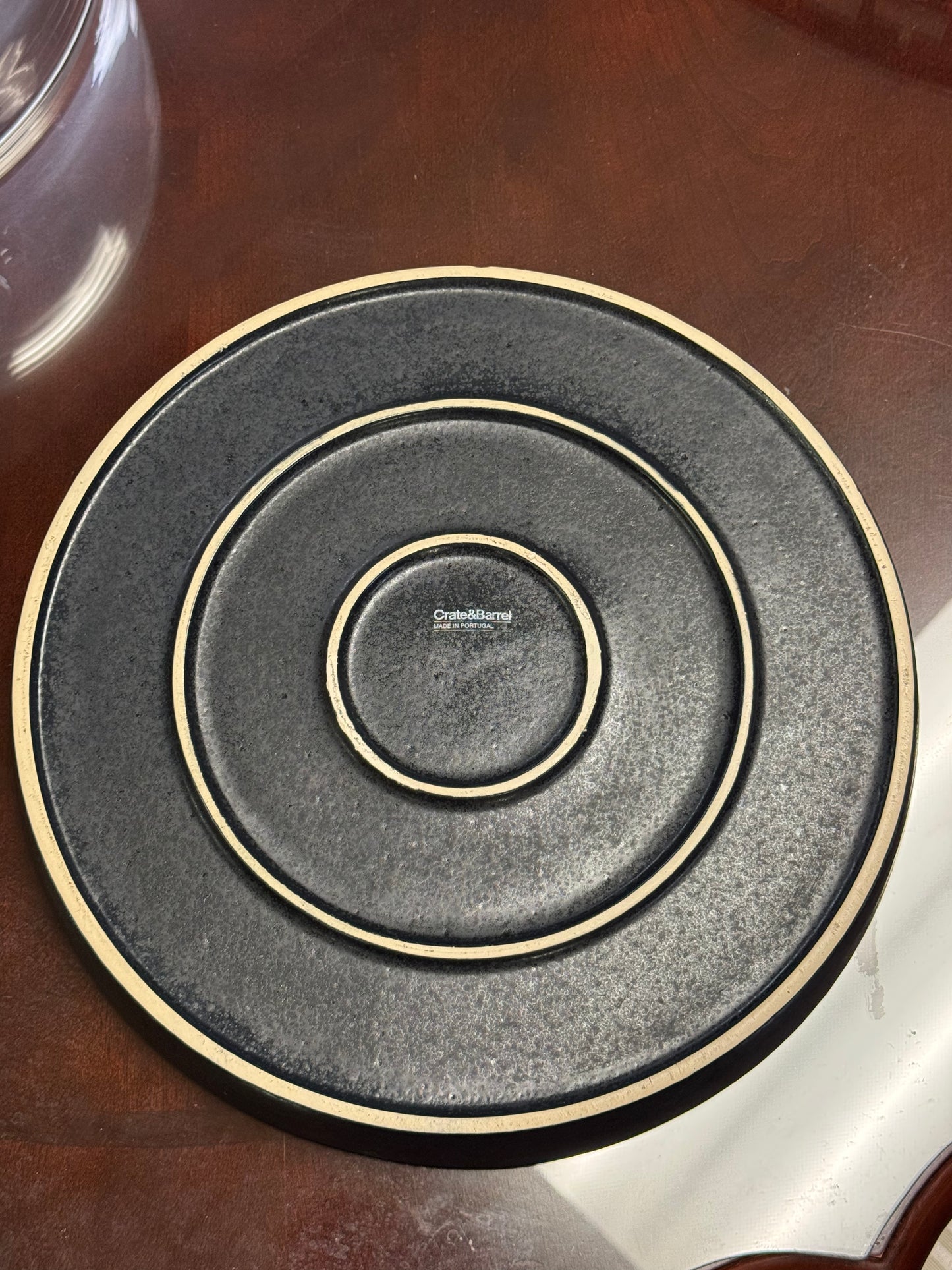 Crate & Barrel Cake Dome & Platter