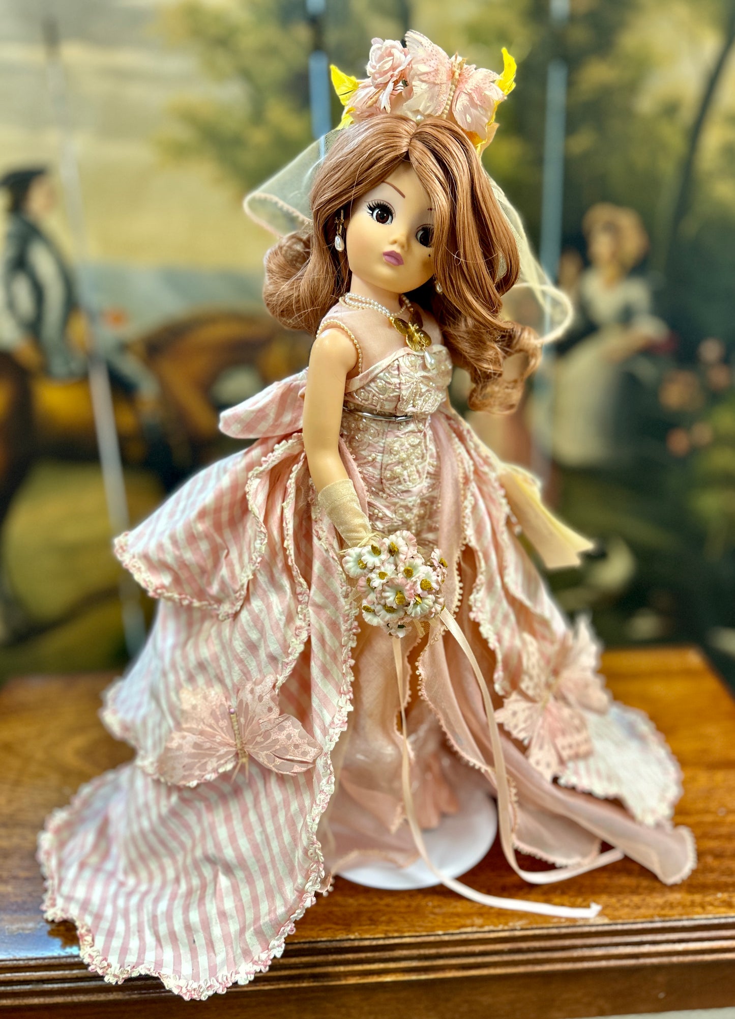 Couture Collection, Madame Alexander Doll, Limited Edition "Cissy" Peony & Butterfly Wedding Gown, 20" Tall Bride, Poseable