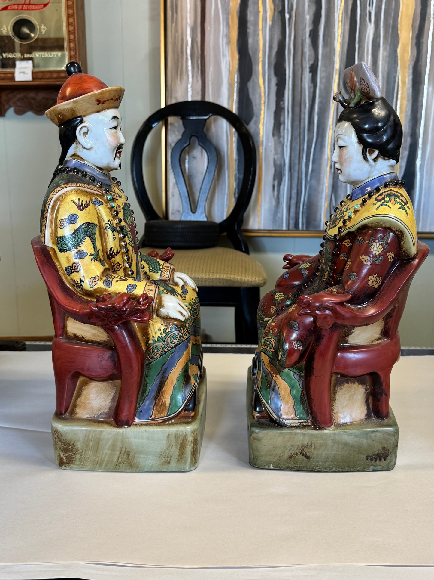 Pair Of Oriental Statues