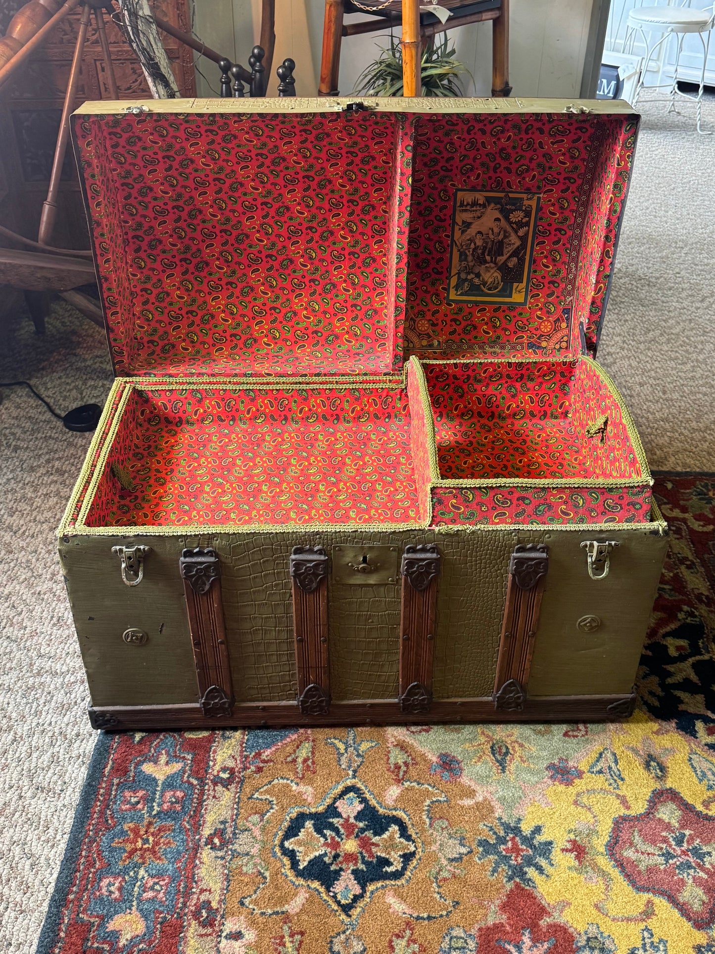 Antique Steamer Trunk