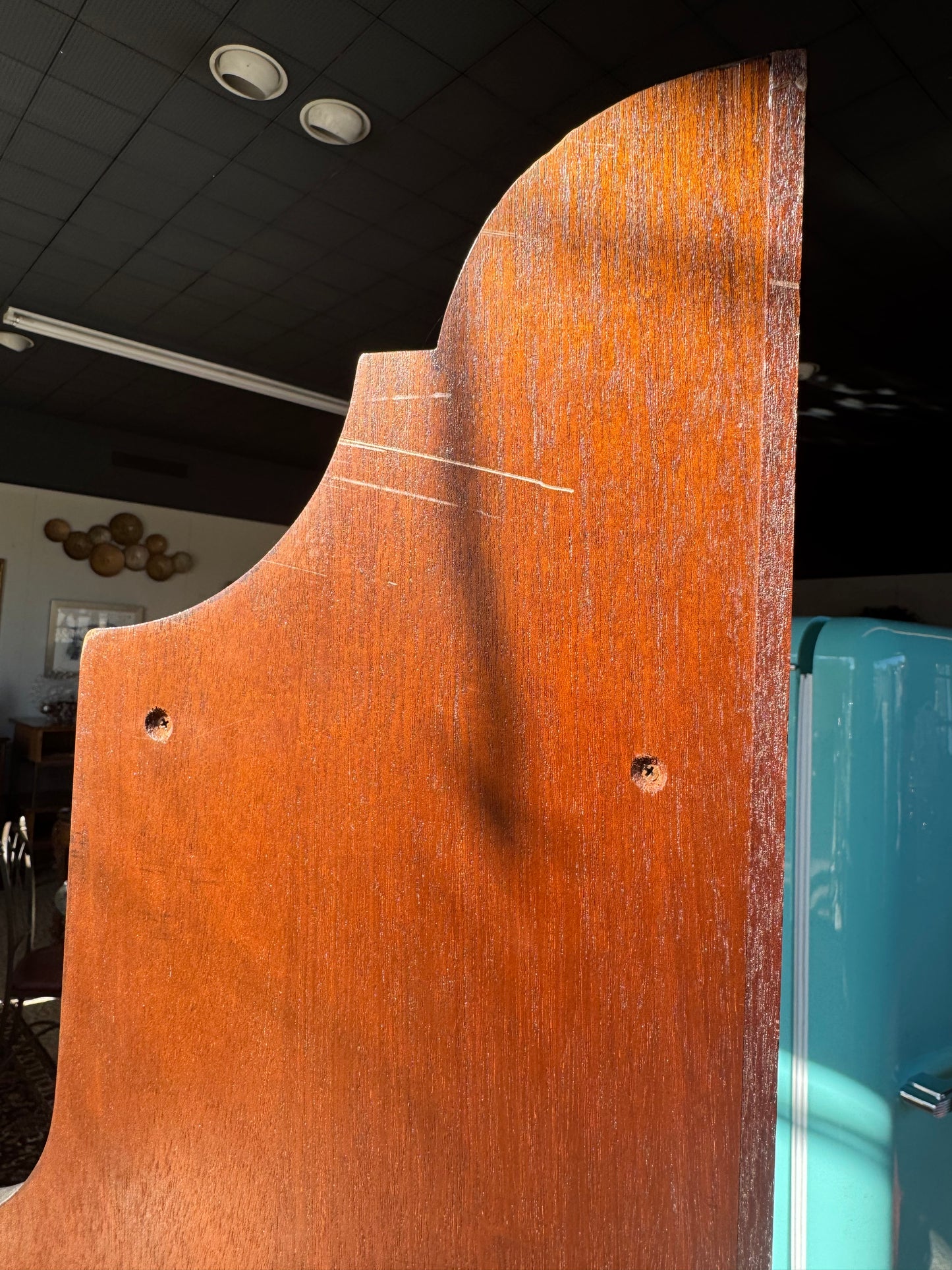 Mahogany Six-Tier Corner Shelf