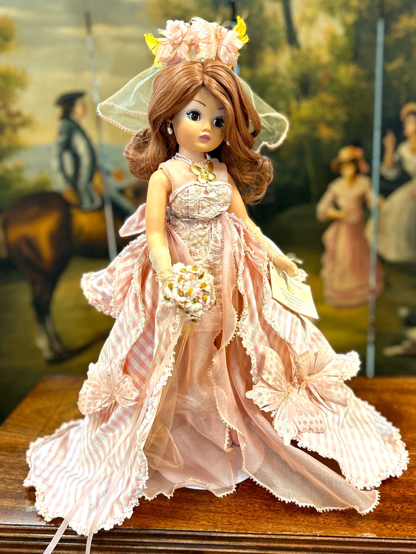 Couture Collection, Madame Alexander Doll, Limited Edition "Cissy" Peony & Butterfly Wedding Gown, 20" Tall Bride, Poseable