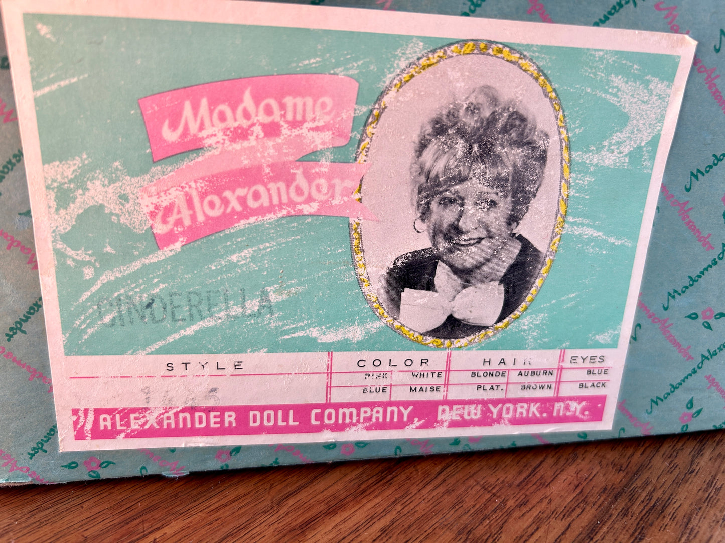 Beautiful 1950s Vintage Madame Alexander Doll, Cinderella, In Original Box, Made in New York