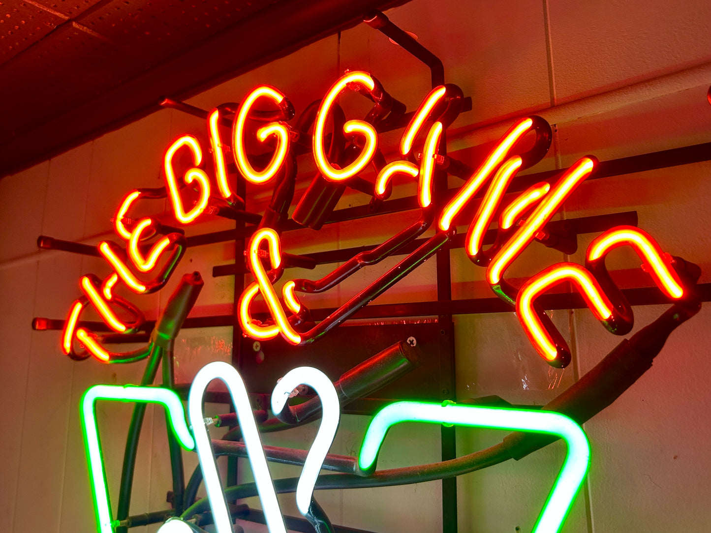 Neon Sign, Virginia Lotto, The Big Game & Lottery, 28" x 23" Light