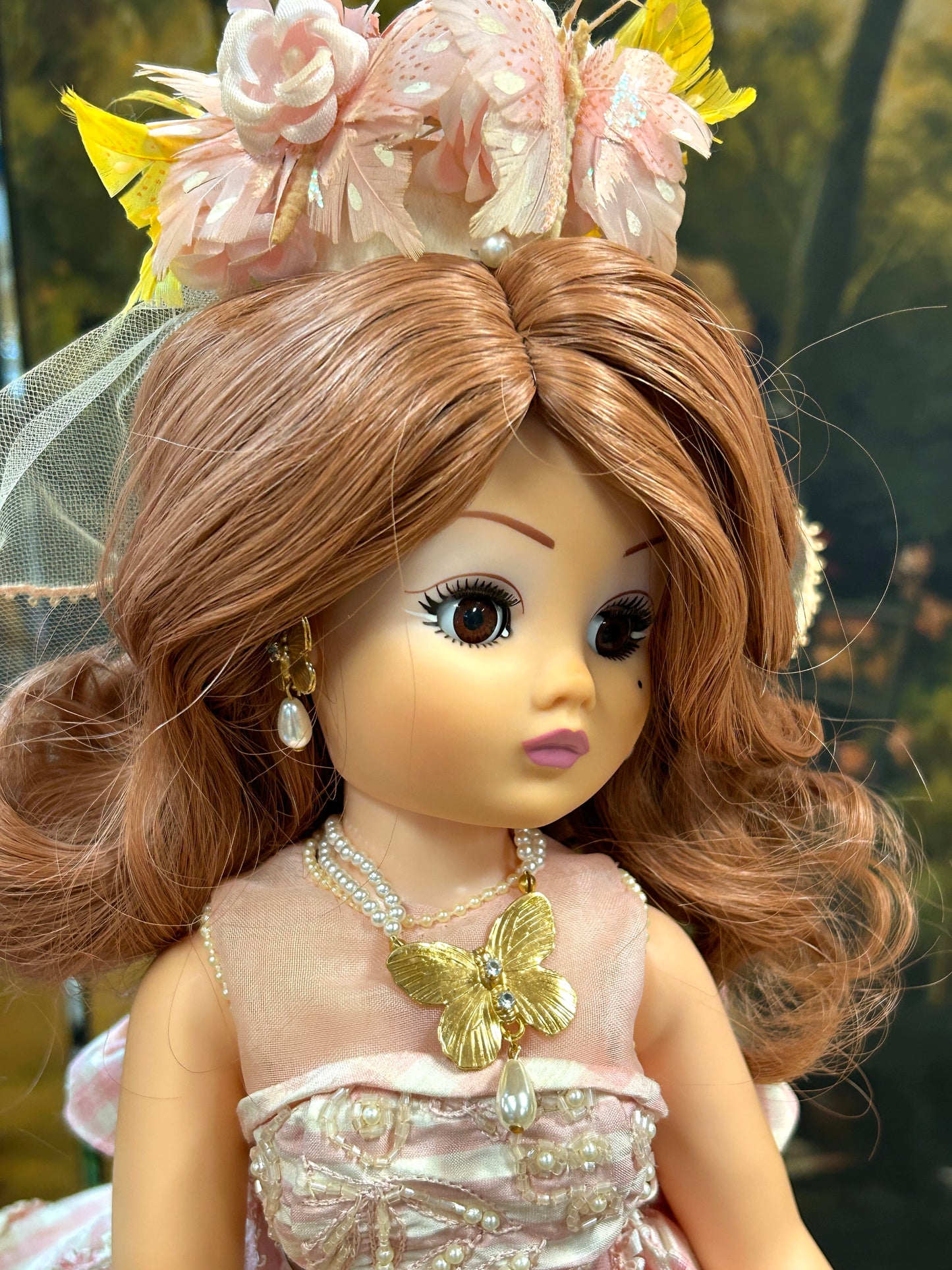 Couture Collection, Madame Alexander Doll, Limited Edition "Cissy" Peony & Butterfly Wedding Gown, 20" Tall Bride, Poseable