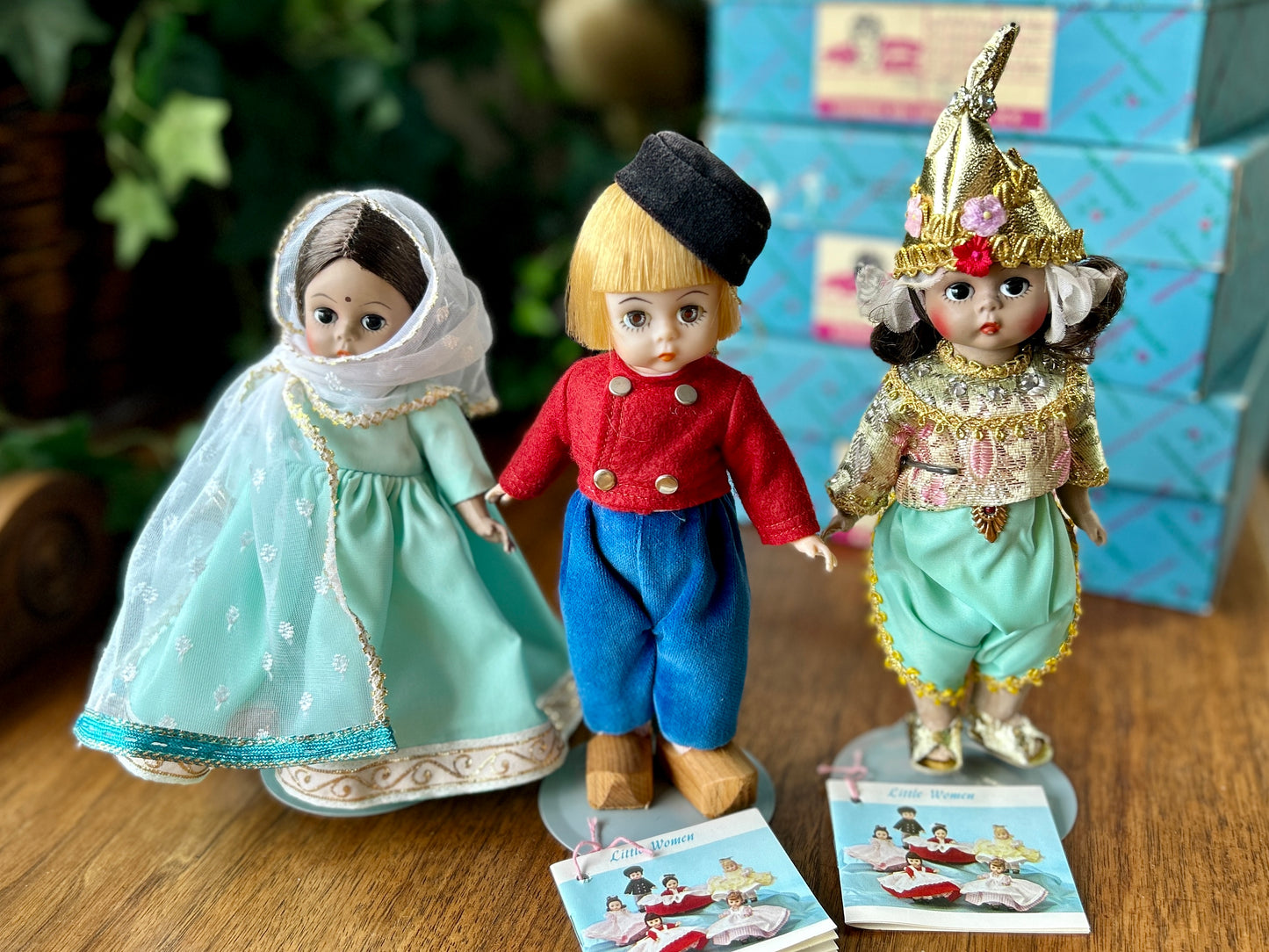 3 Madame Alexander Dolls of the World, 1970s India, Netherlands Boy, Thailand