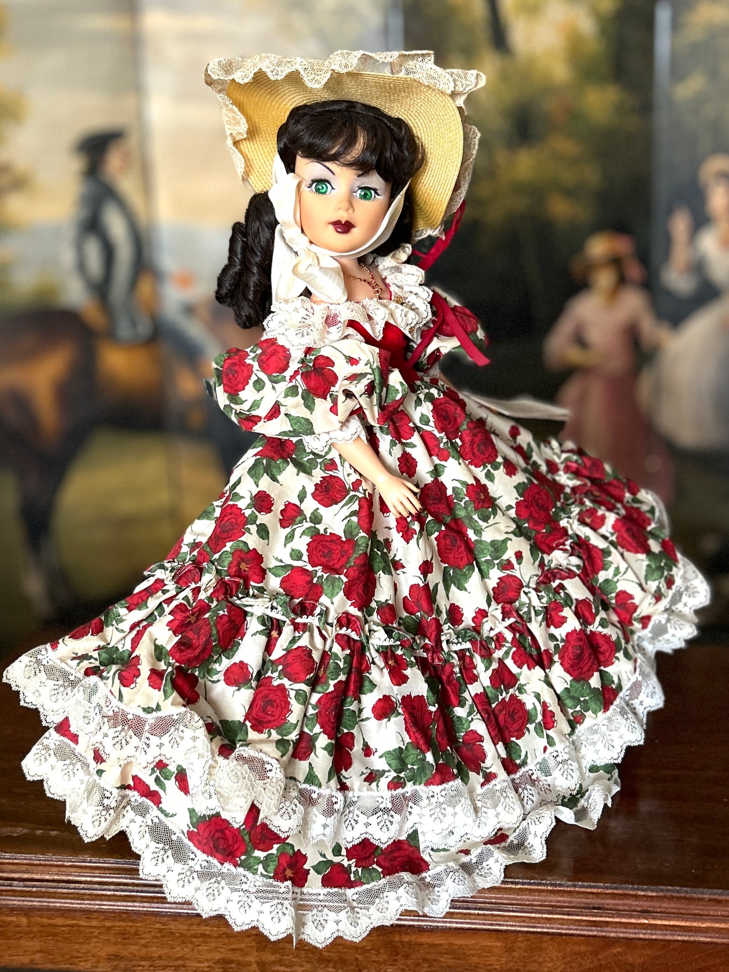 Madame Alexander Doll, Limited Edition Scarlett O'Hara "Gone with the Wind" Rose Picnic Dress, 21", 15070